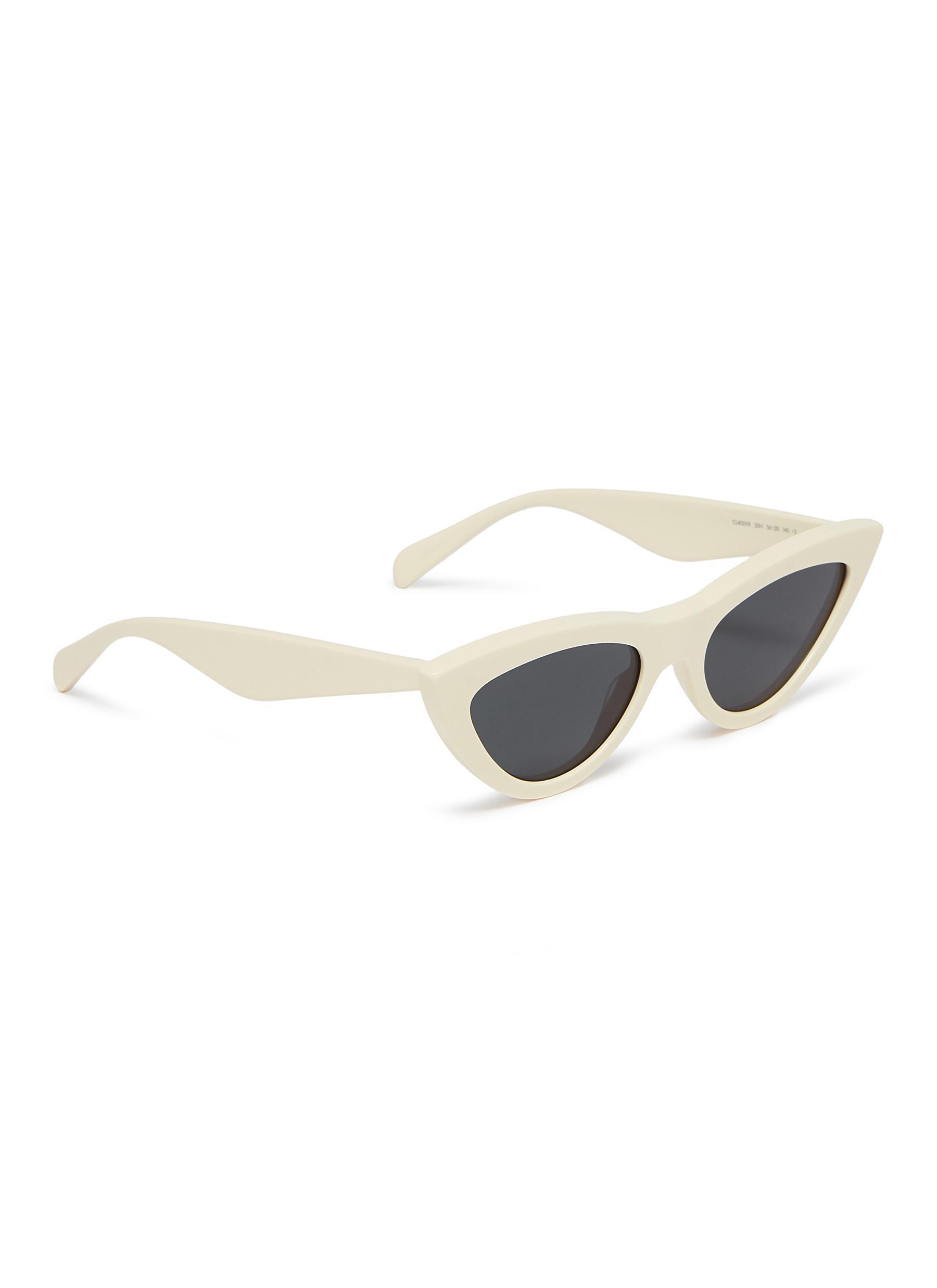 Celine Cat Eye Acetate Sunglasses in Ivory (White) - Lyst