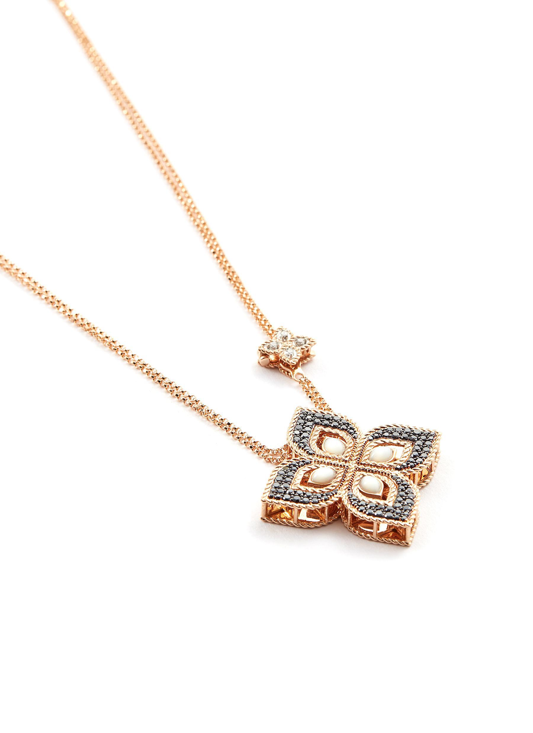 roberto coin rose gold necklace