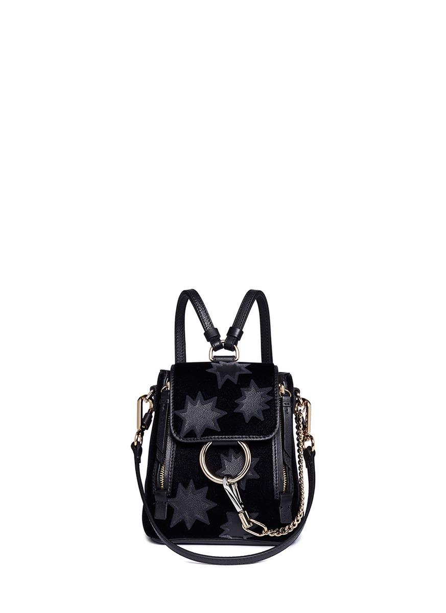 chloe black backpack