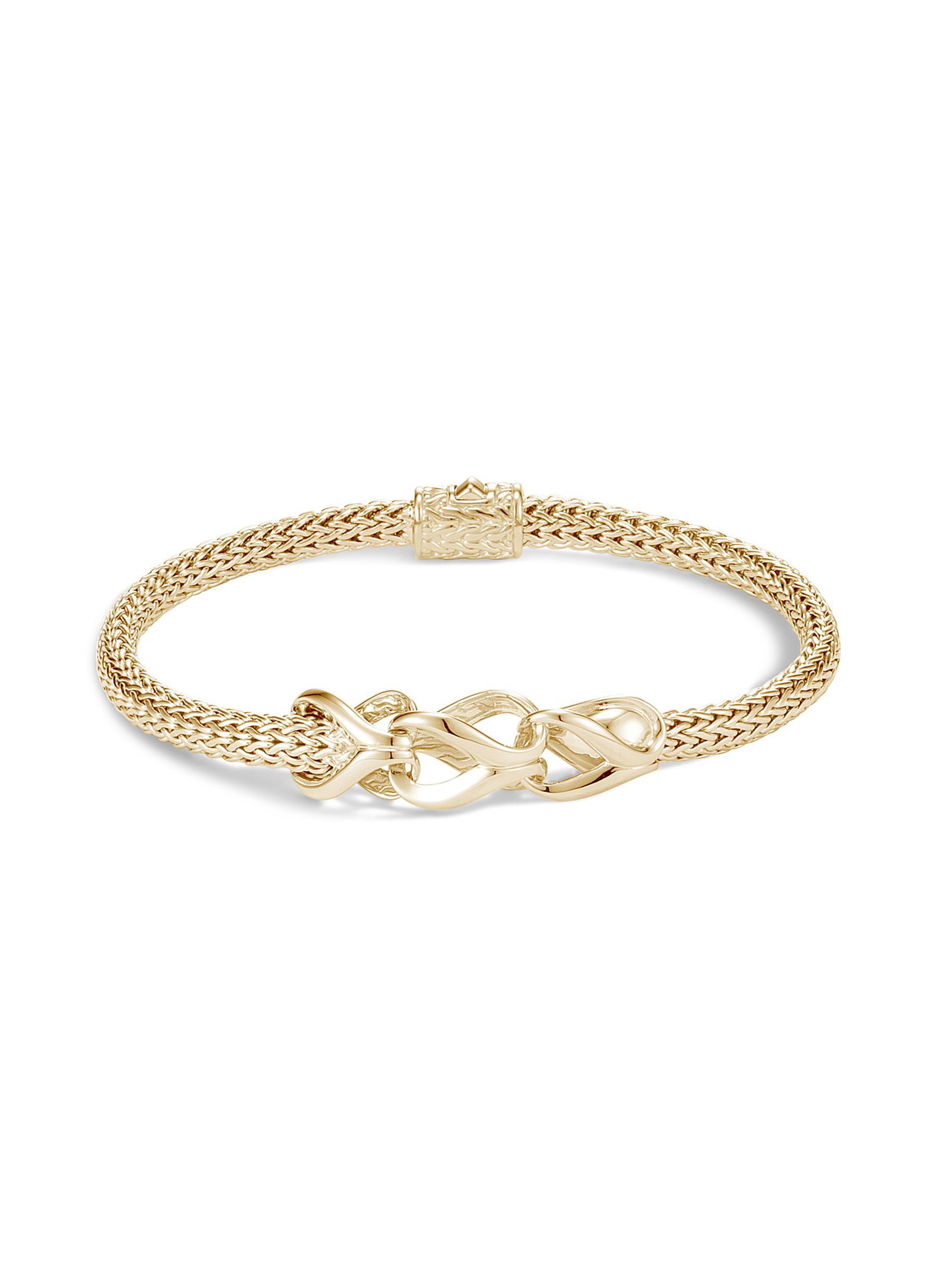 John Hardy 'asli Classic Chain' 18k Gold Medium Bracelet in Metallic