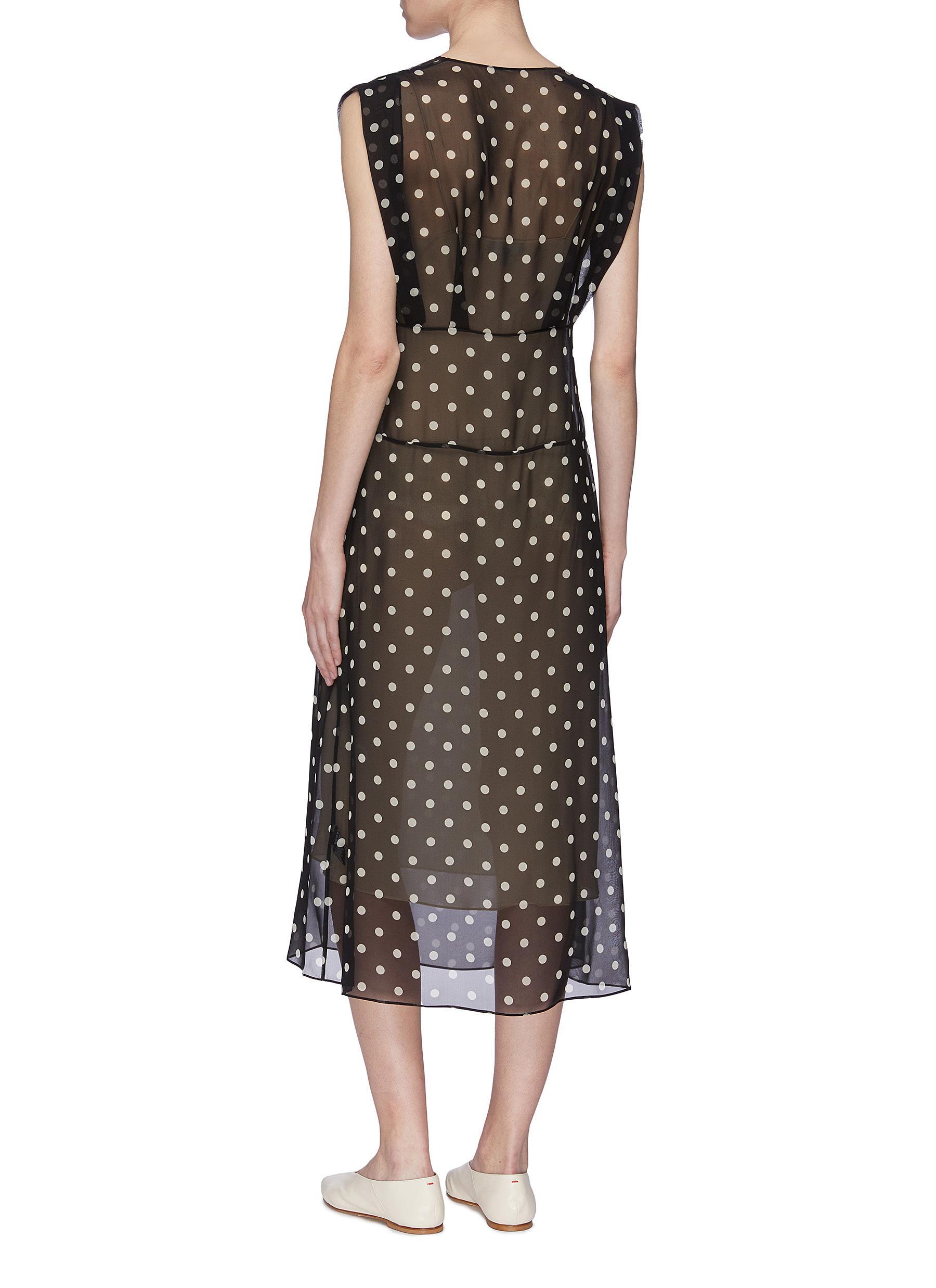 theory polka dot dress