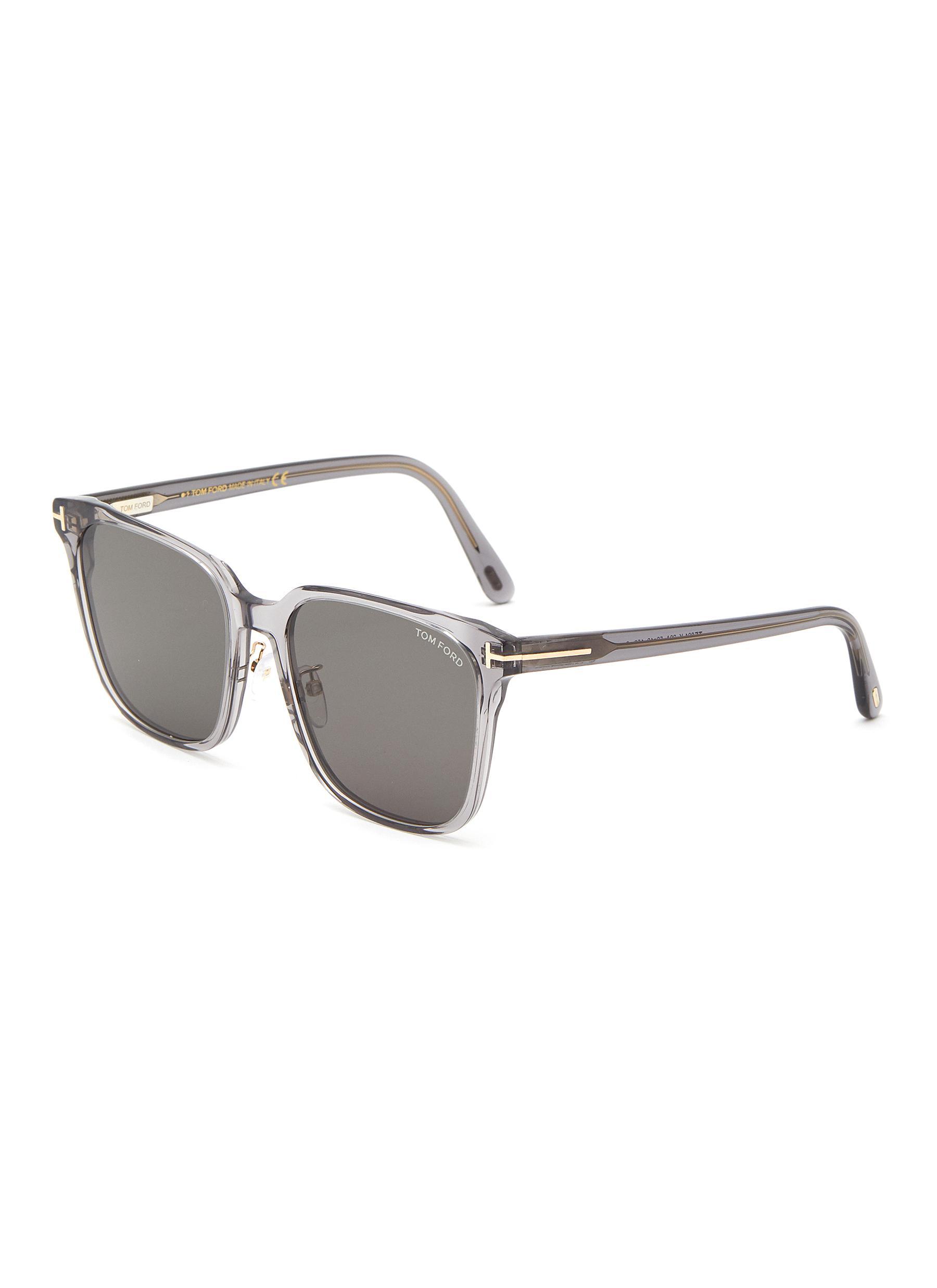 Tom Ford Translucent Square Acetate Frame Sunglasses Men Accessories Eyewear  Translucent Square Acetate Frame Sunglasses in Gray for Men | Lyst