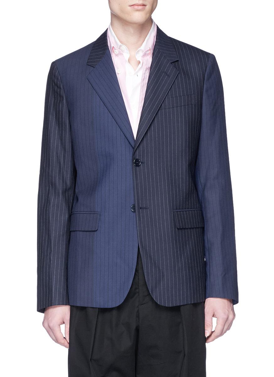 Marni Pinstripe Wool Blazer in Blue for Men - Lyst