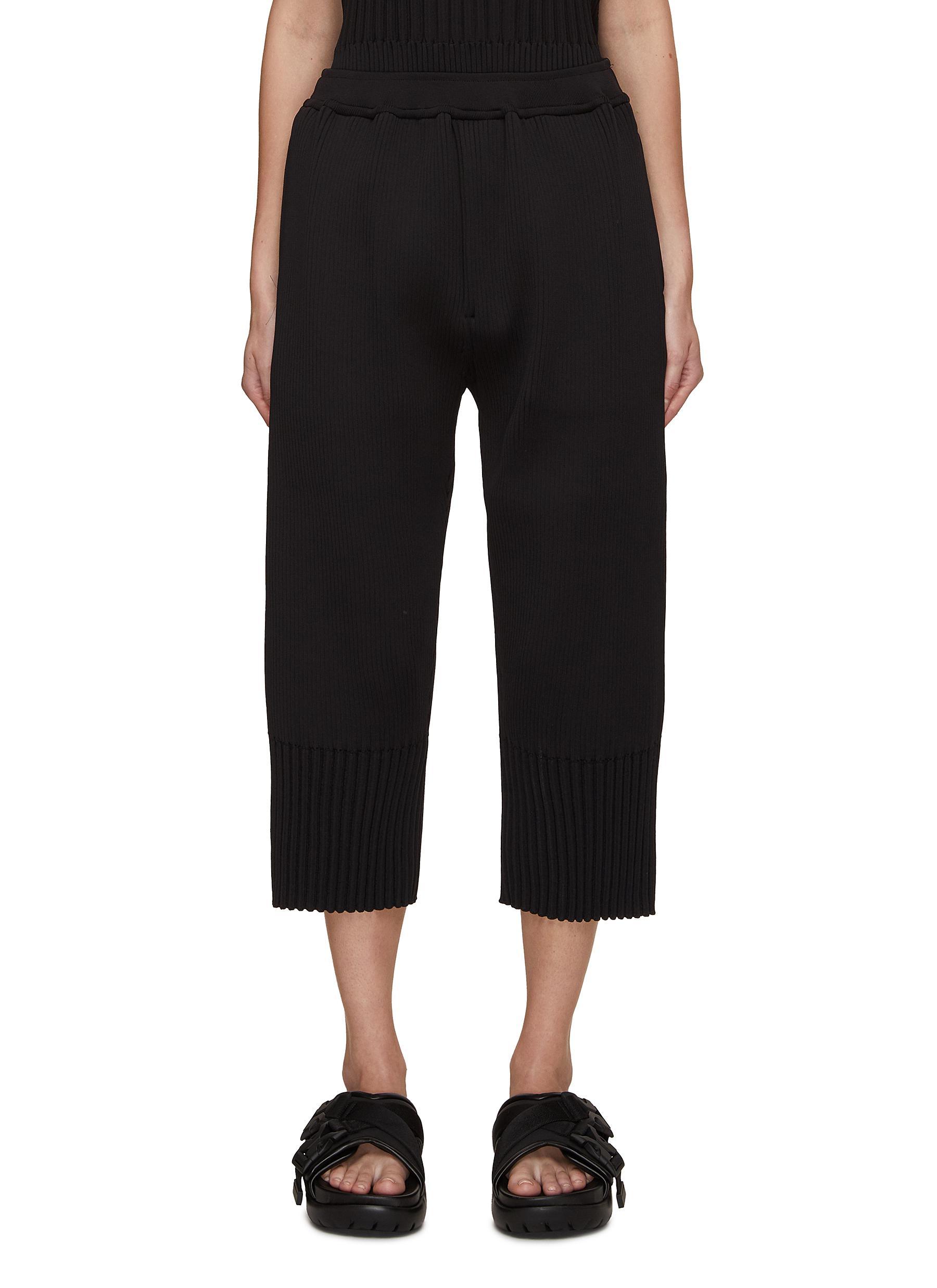 CFCL Fluted Cropped Pants in Black Lyst