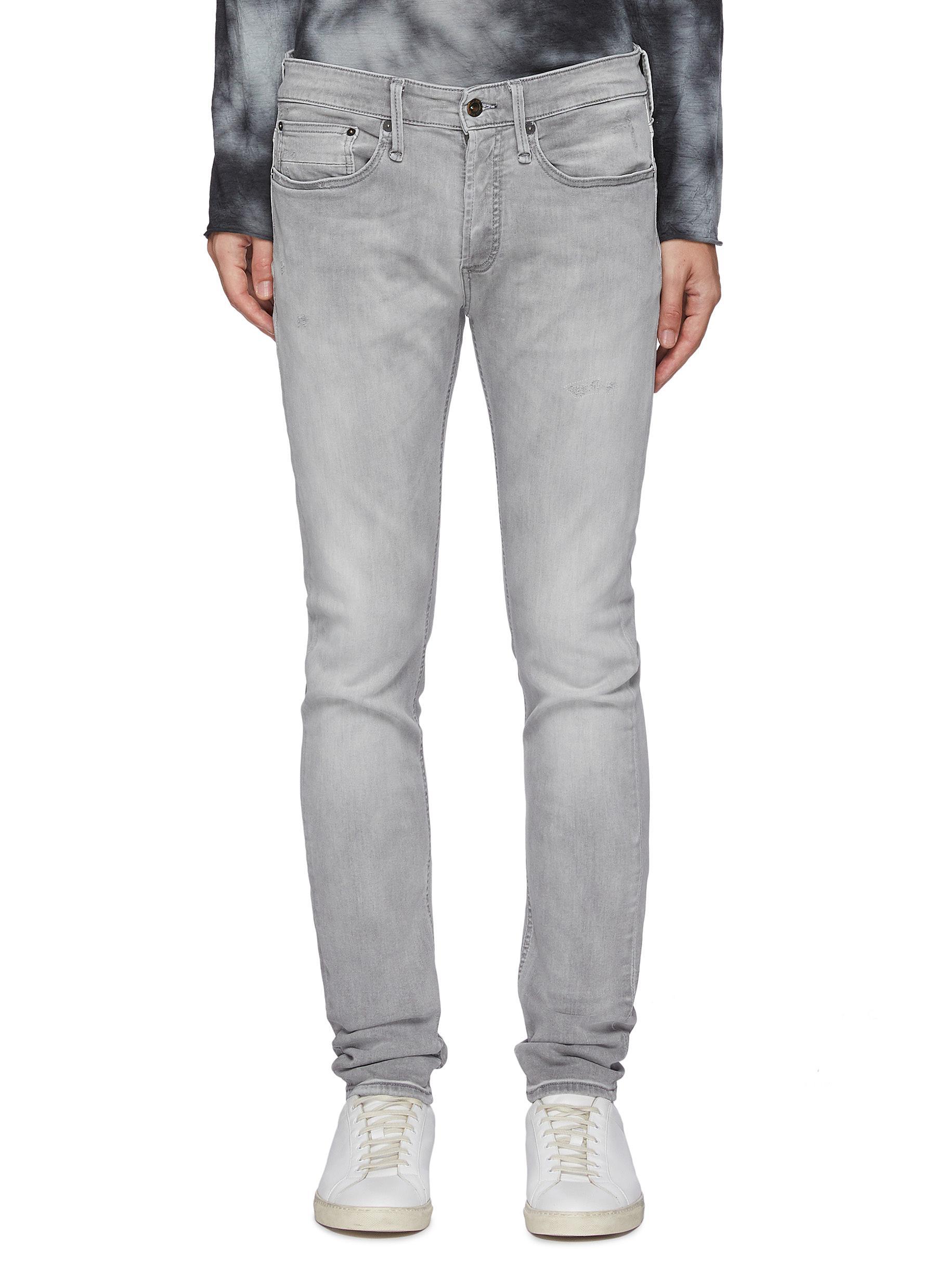 Denham Denim 'bolt' Light Wash Skinny Jeans Men Clothing Jeans Skinny  'bolt' Light Wash Skinny Jeans in Grey (Gray) for Men - Lyst