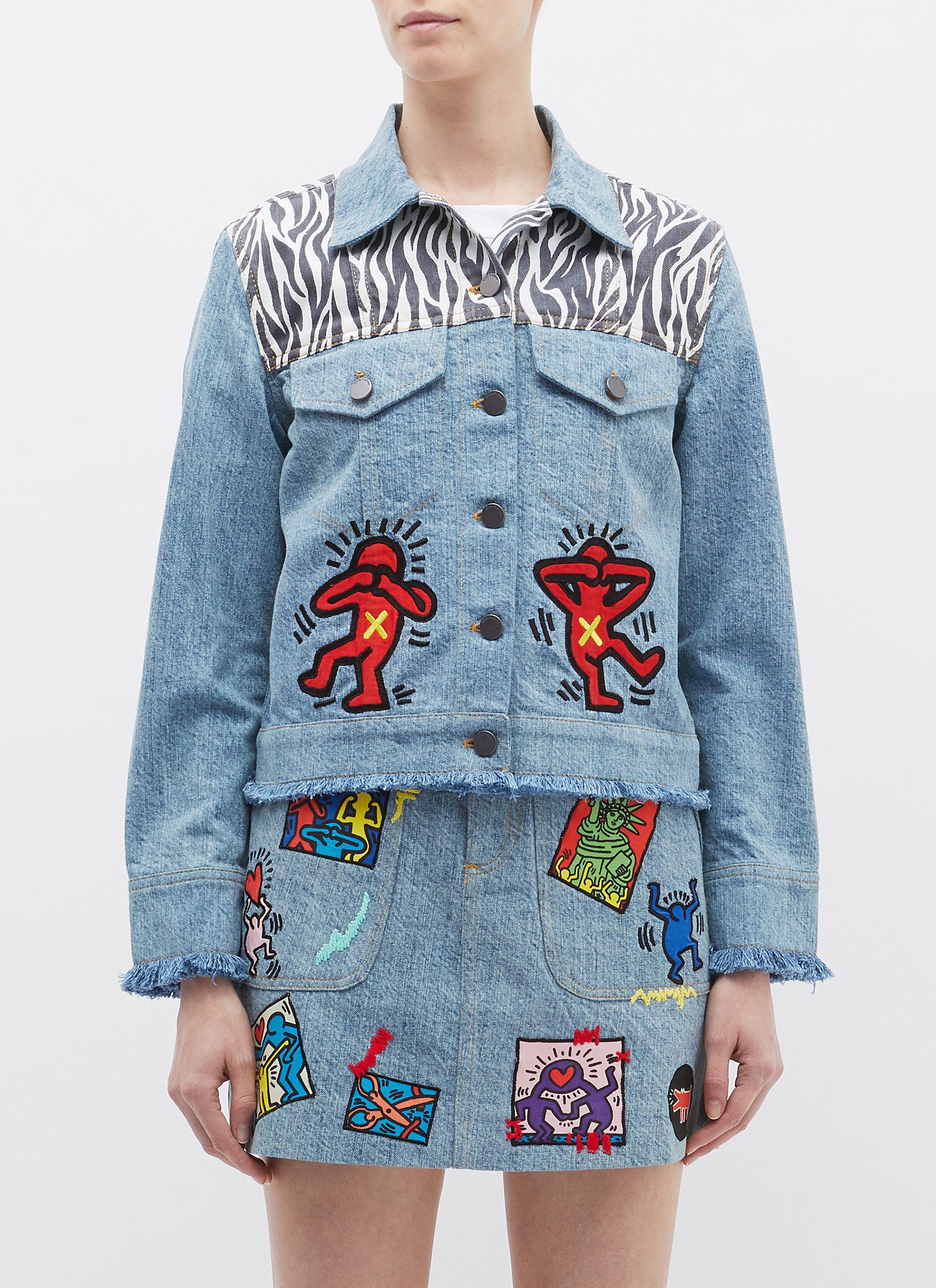 keith haring jean jacket