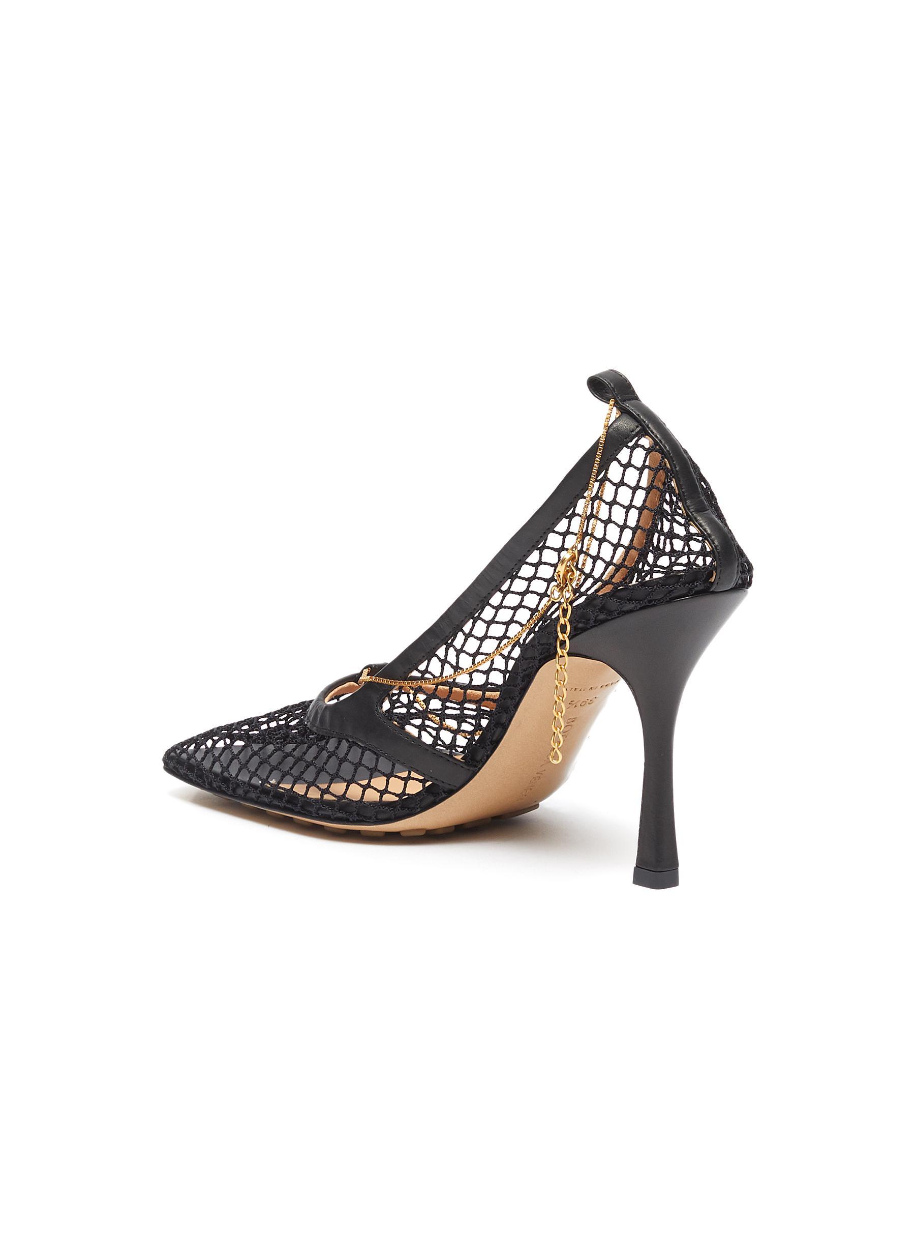 Bottega Veneta Female Black 100 Leather 100 Mesh Save 39 Lyst