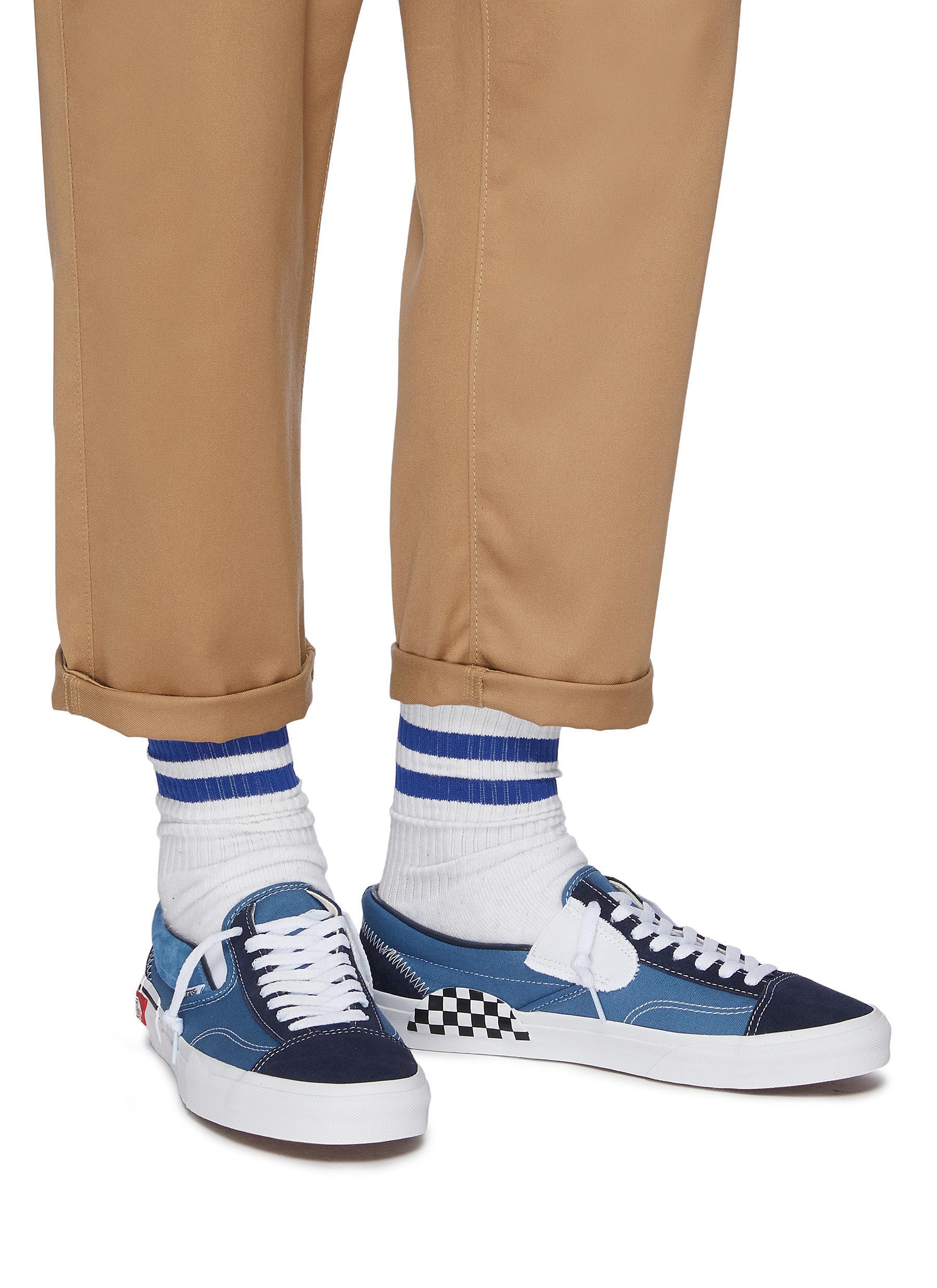 vans slip on cap blue