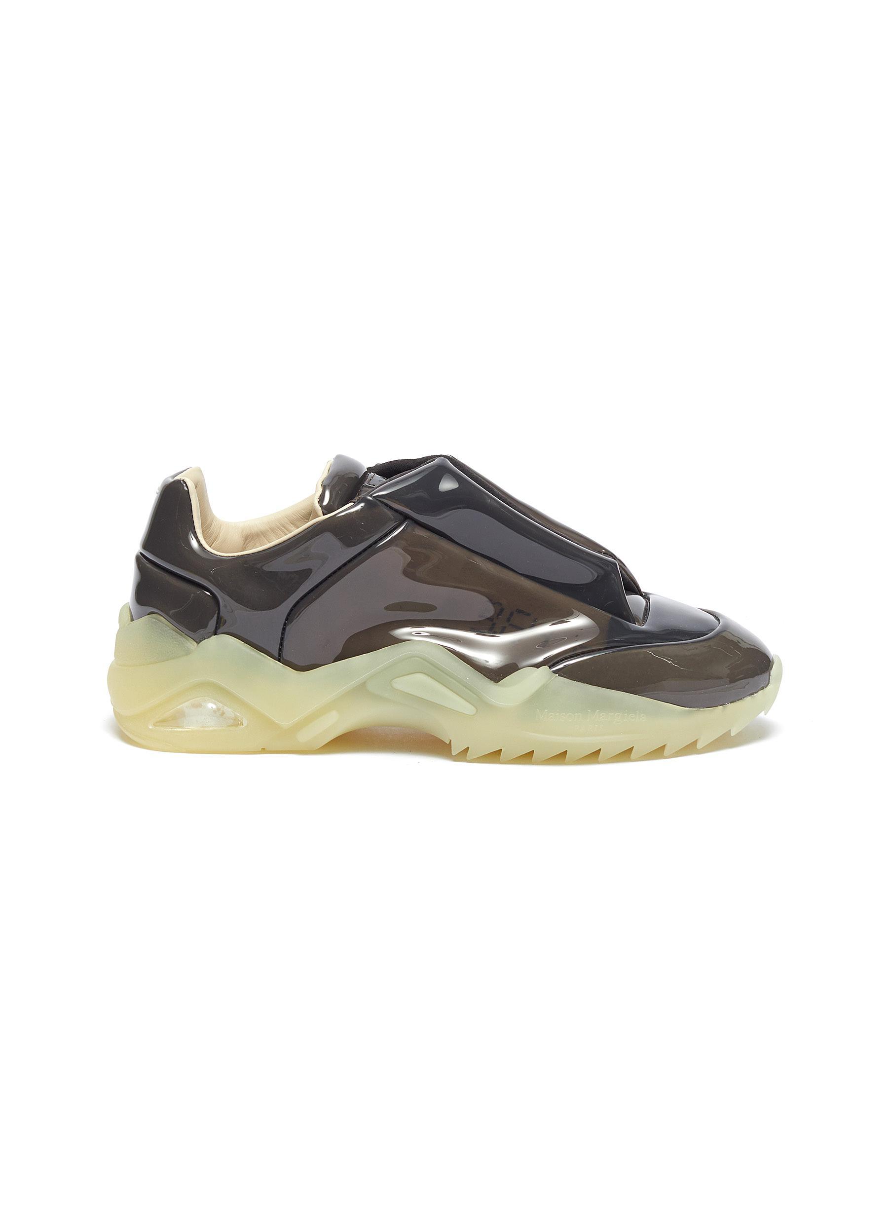 Maison Margiela 'new Future' Chunky Outsole Laminated Leather Sneakers in  Brown for Men | Lyst
