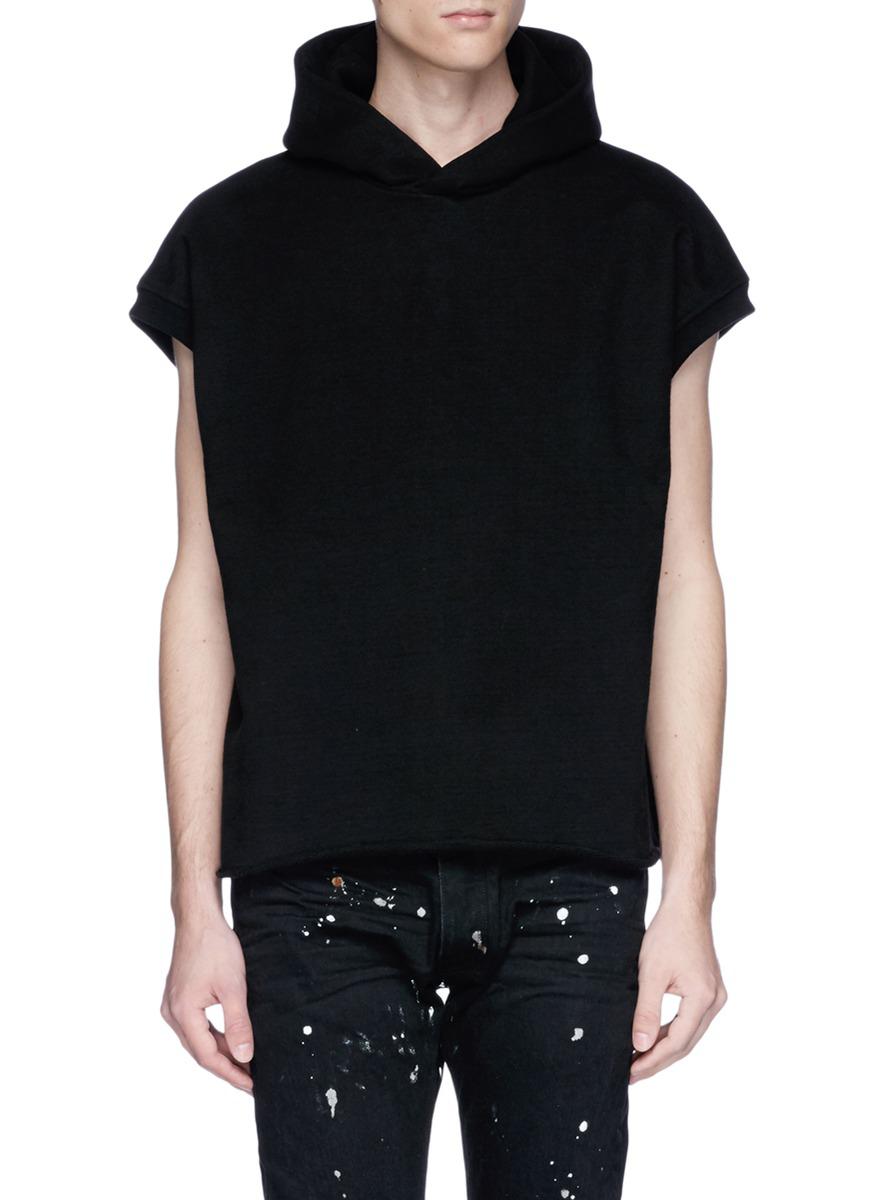 Fear Of God Cotton Sleeveless Hoodie in Black for Men | Lyst