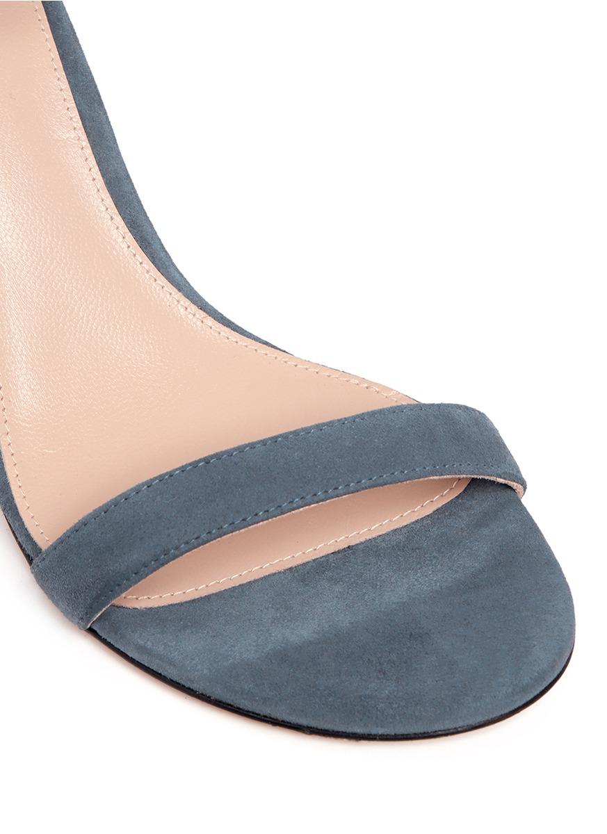 slate blue block heels