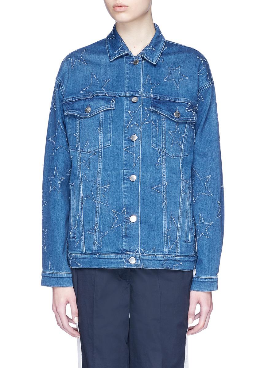 stella mccartney star denim jacket
