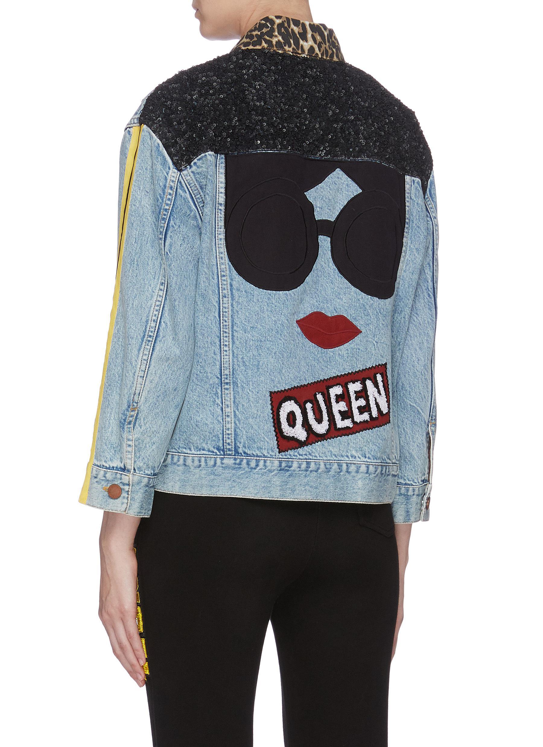 alice and olivia patchwork jacket