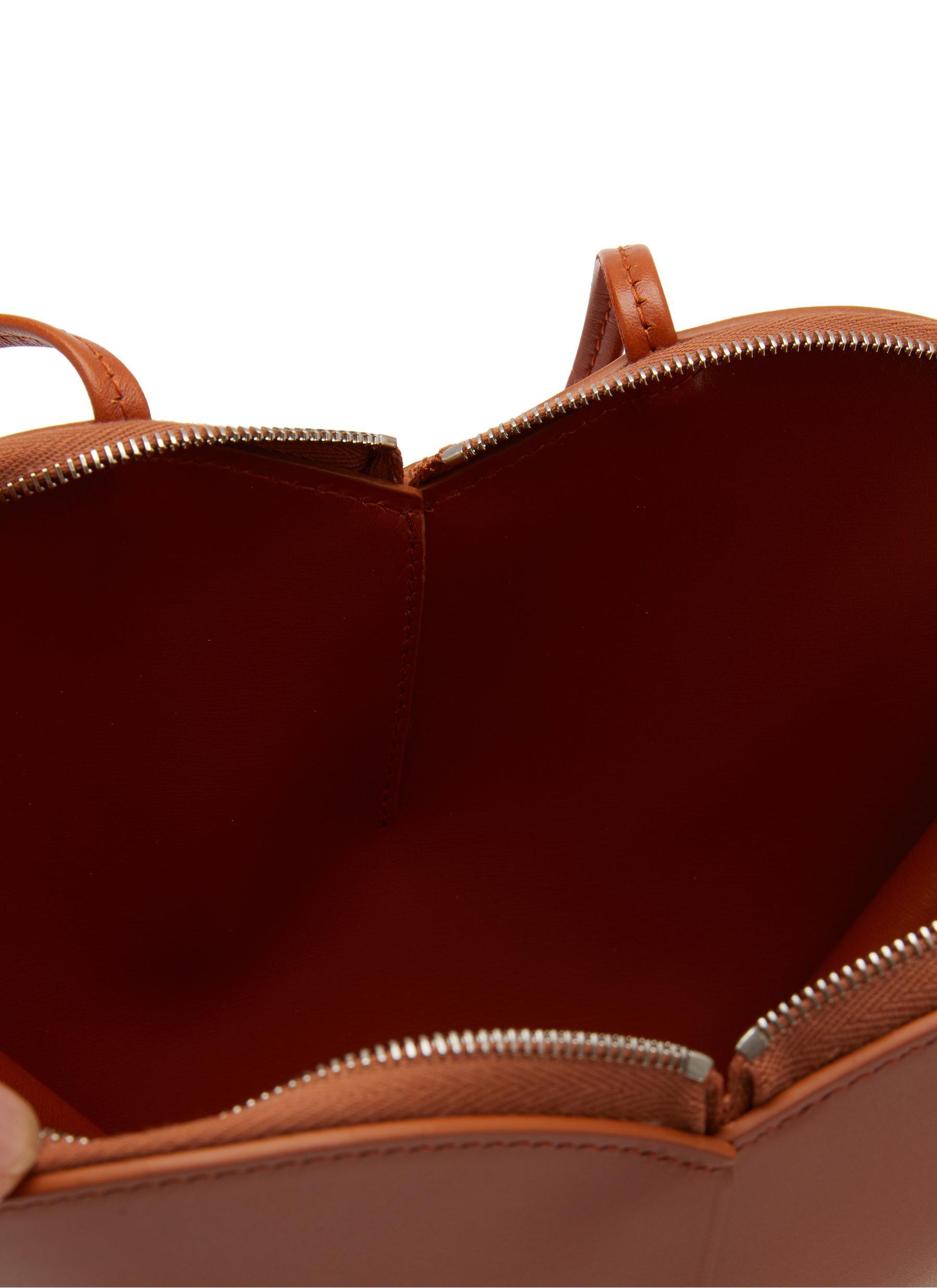 Alaïa 'le Coeur' Calfskin Leather Crossbody Bag in Brown for Men | Lyst