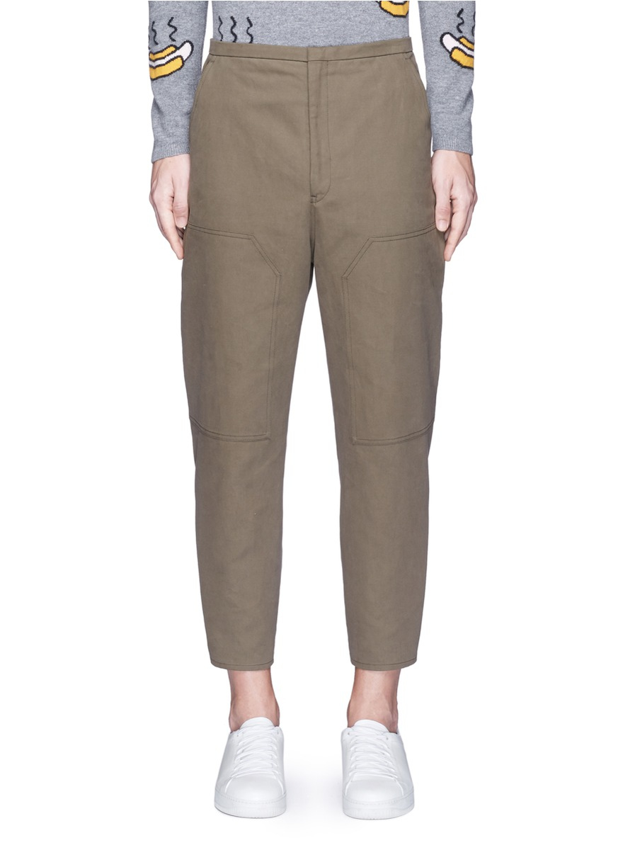 Lyst Acne Studios 'phase' Flare Work Pants in Green for Men