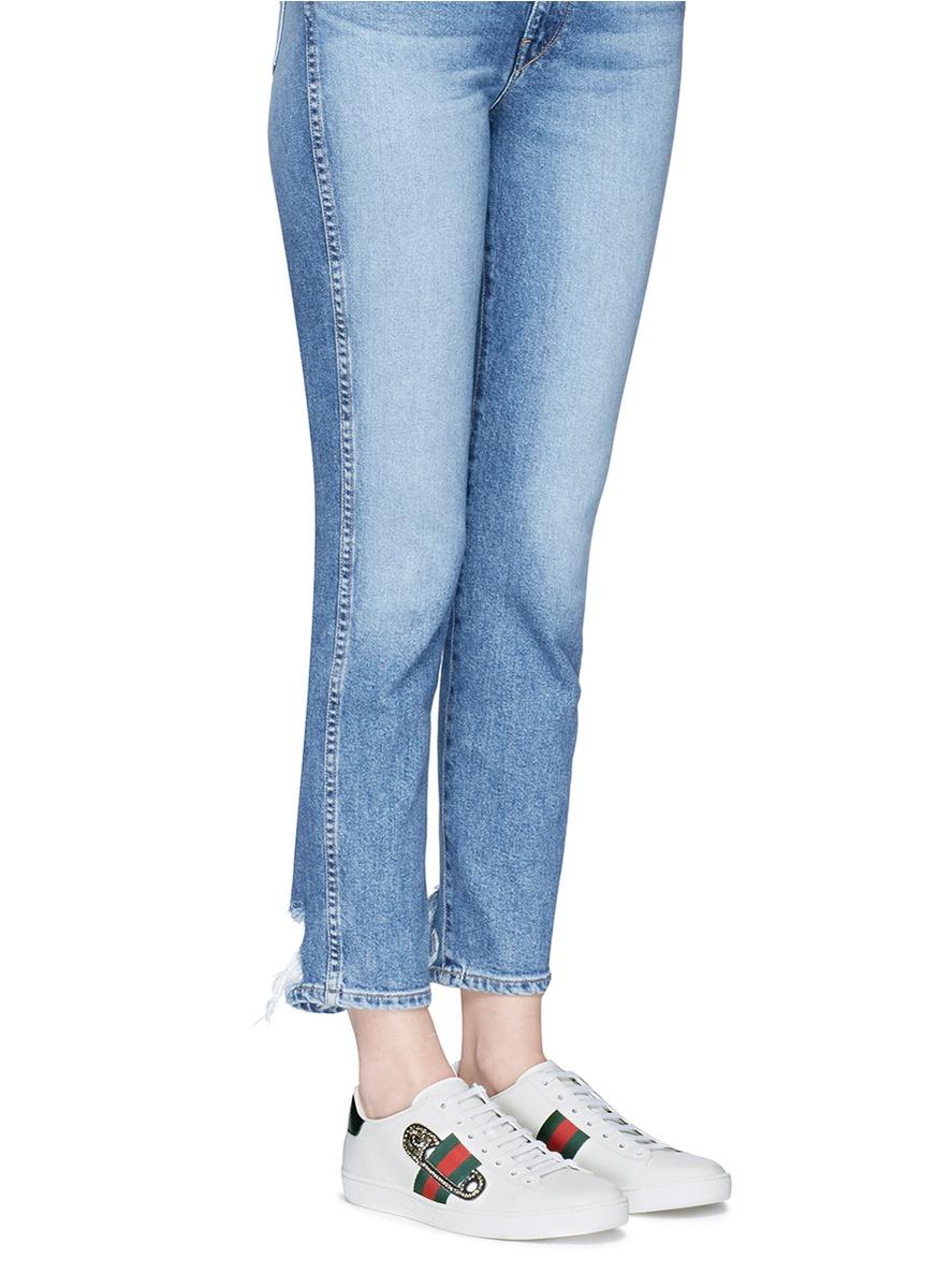 gucci safety pin sneakers