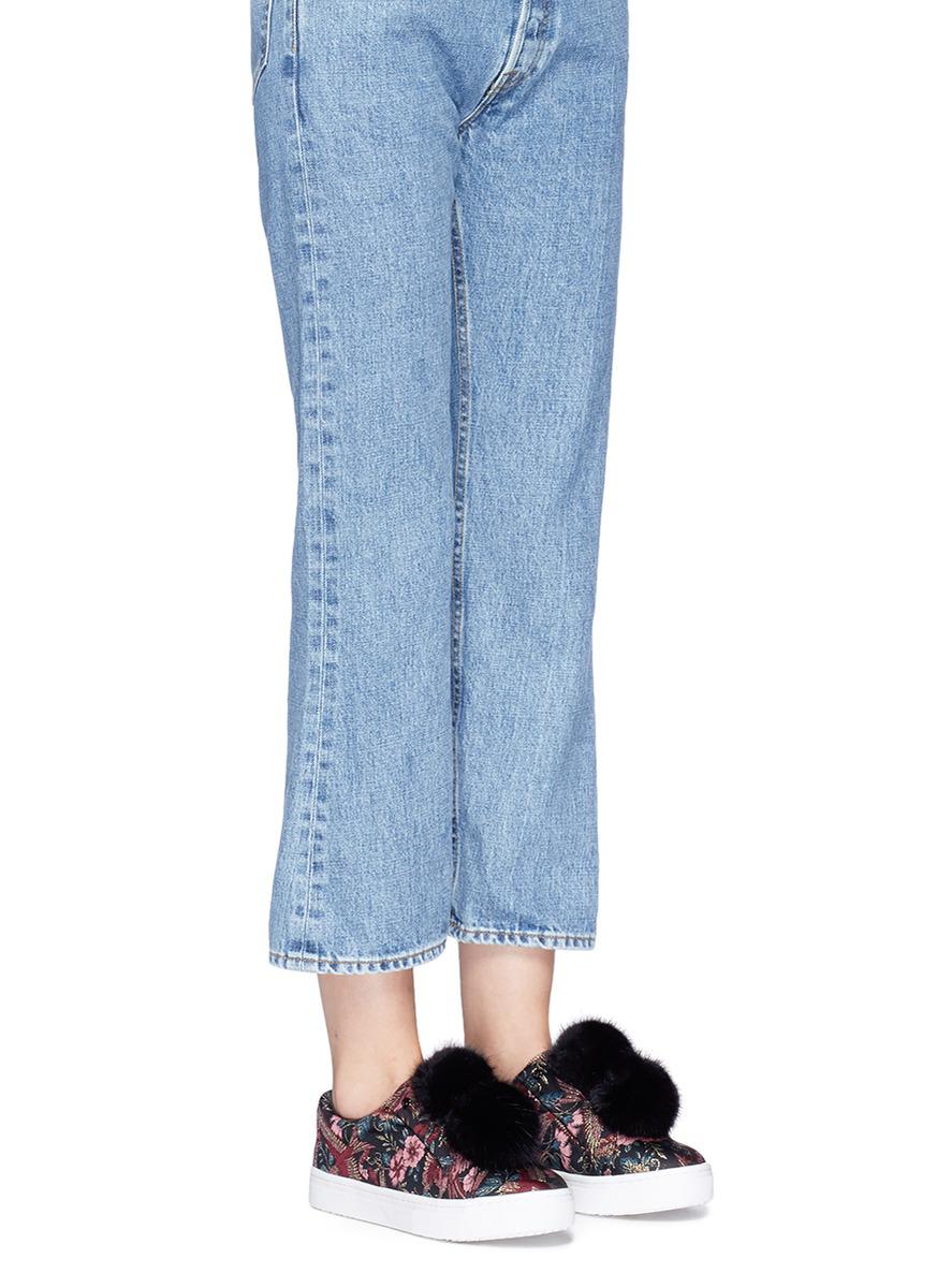 sam edelman leya pom pom sneakers