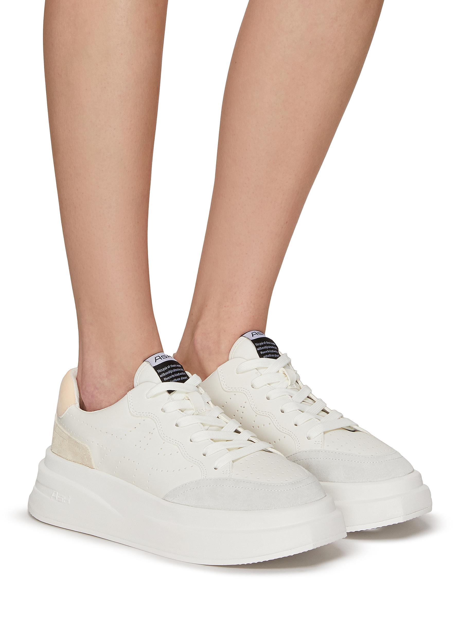 Ash 'impuls' Leather Platform Sneakers in White | Lyst