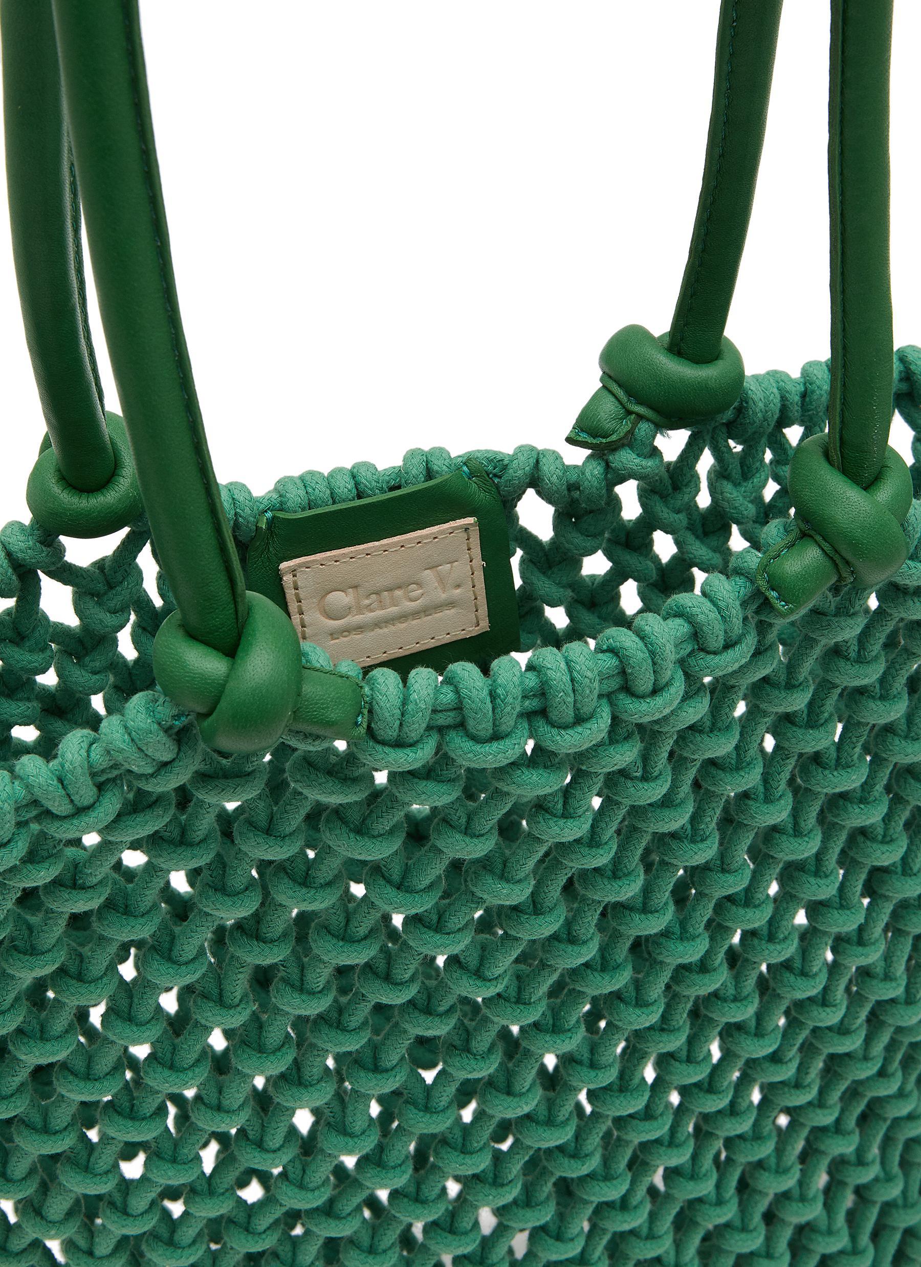 Clare V. Sandy Tote Bag in Green