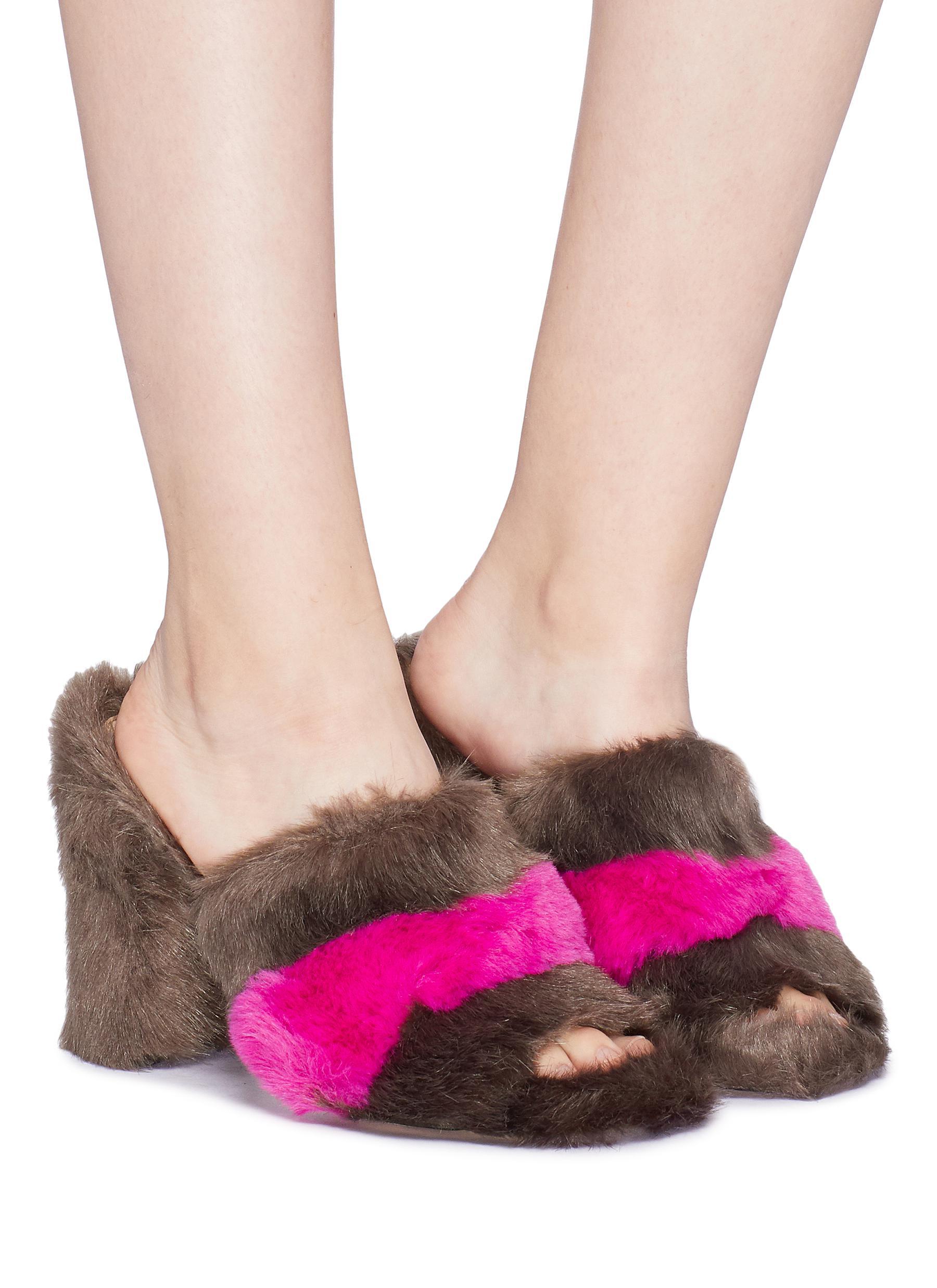 sam edelman mules with fur