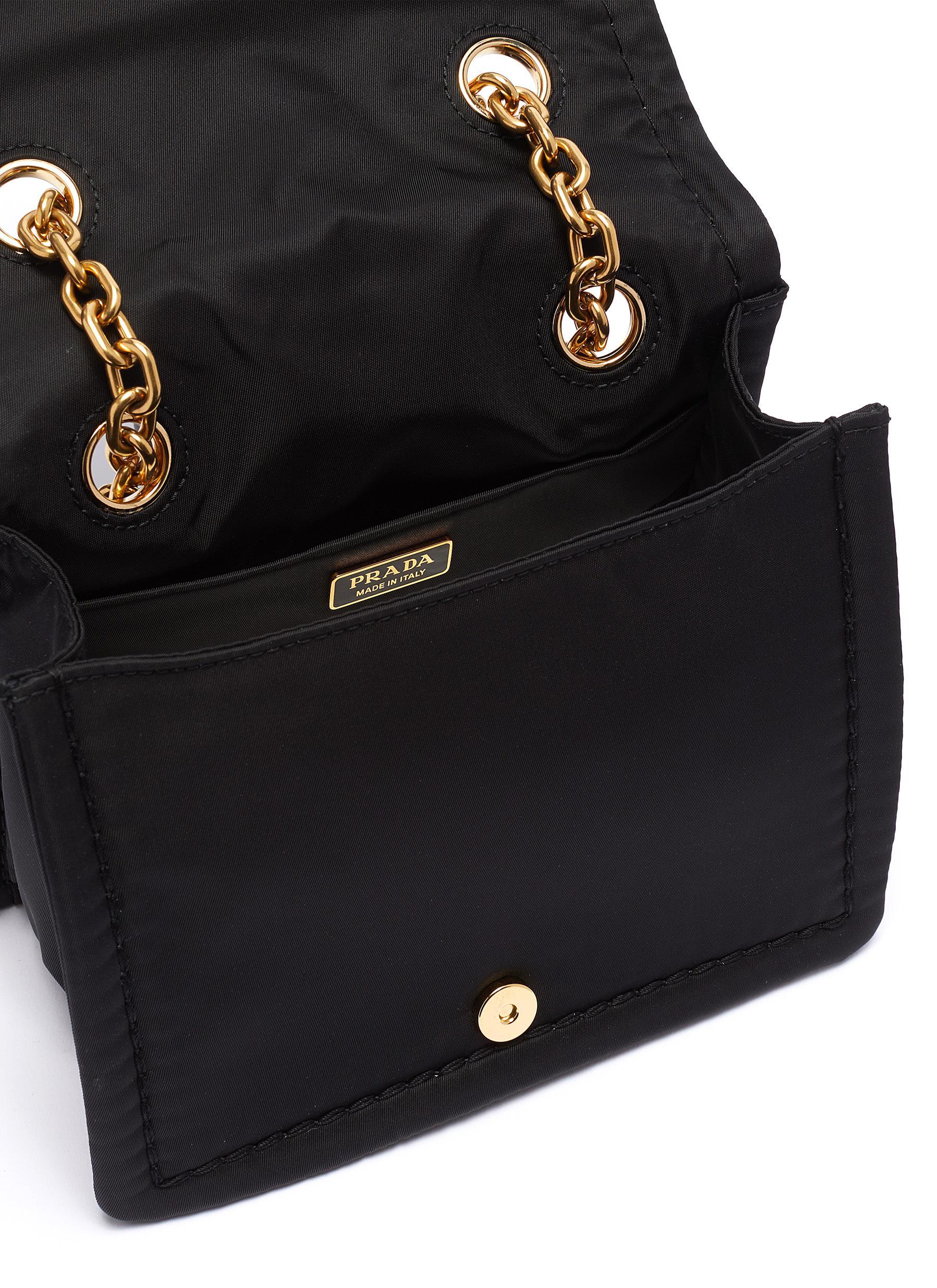 prada nylon chain bag