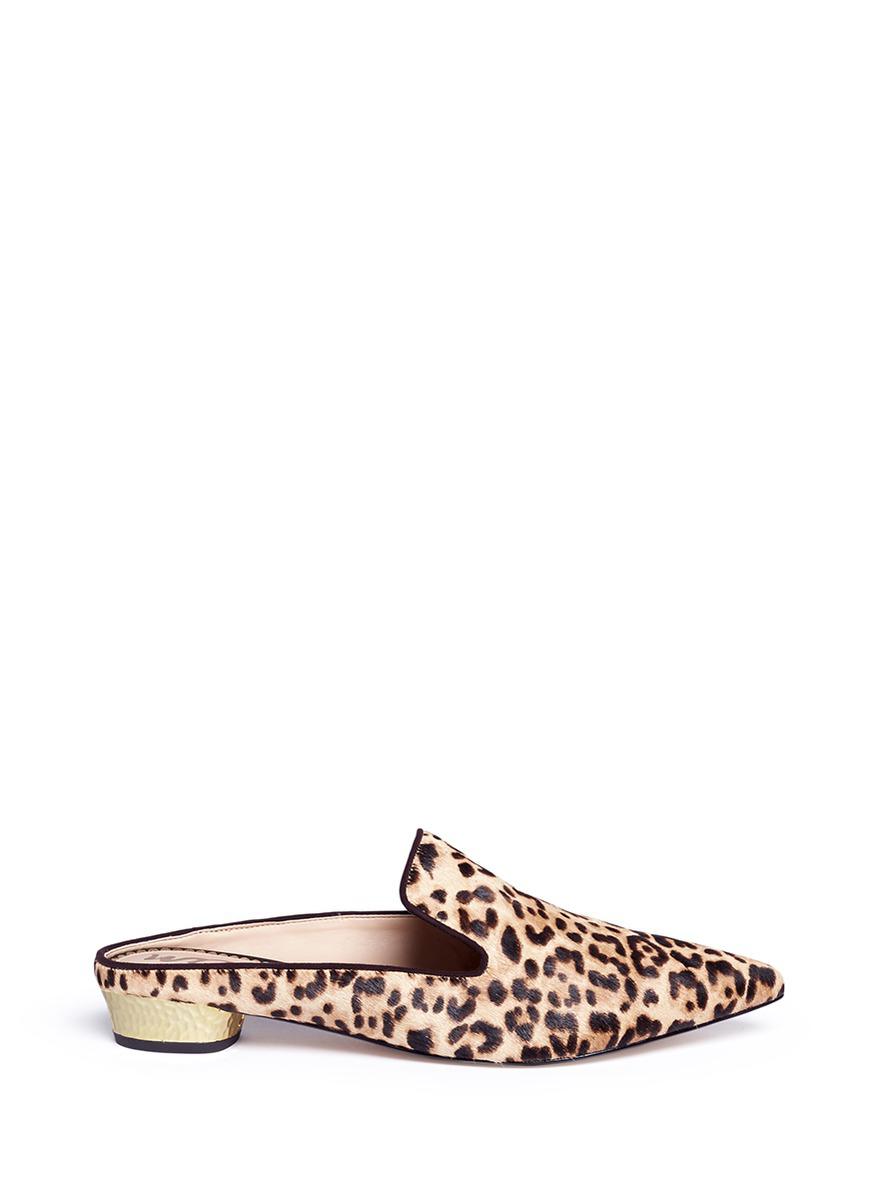 sam edelman leopard print mules