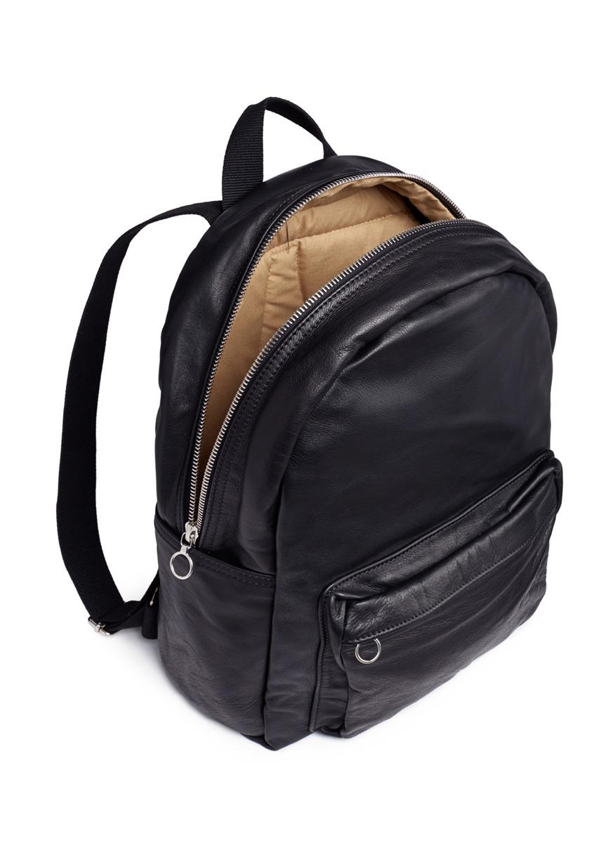 parisian leather backpack