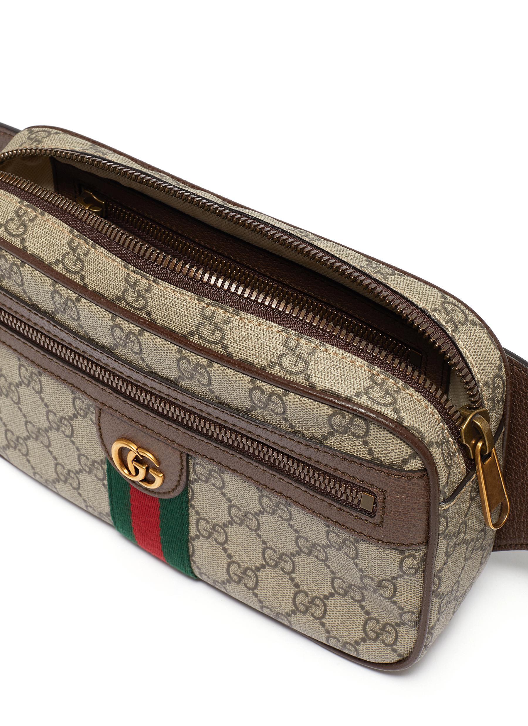 Gucci Canvas 'ophidia' Monogram Print Bum Bag for Men - Lyst
