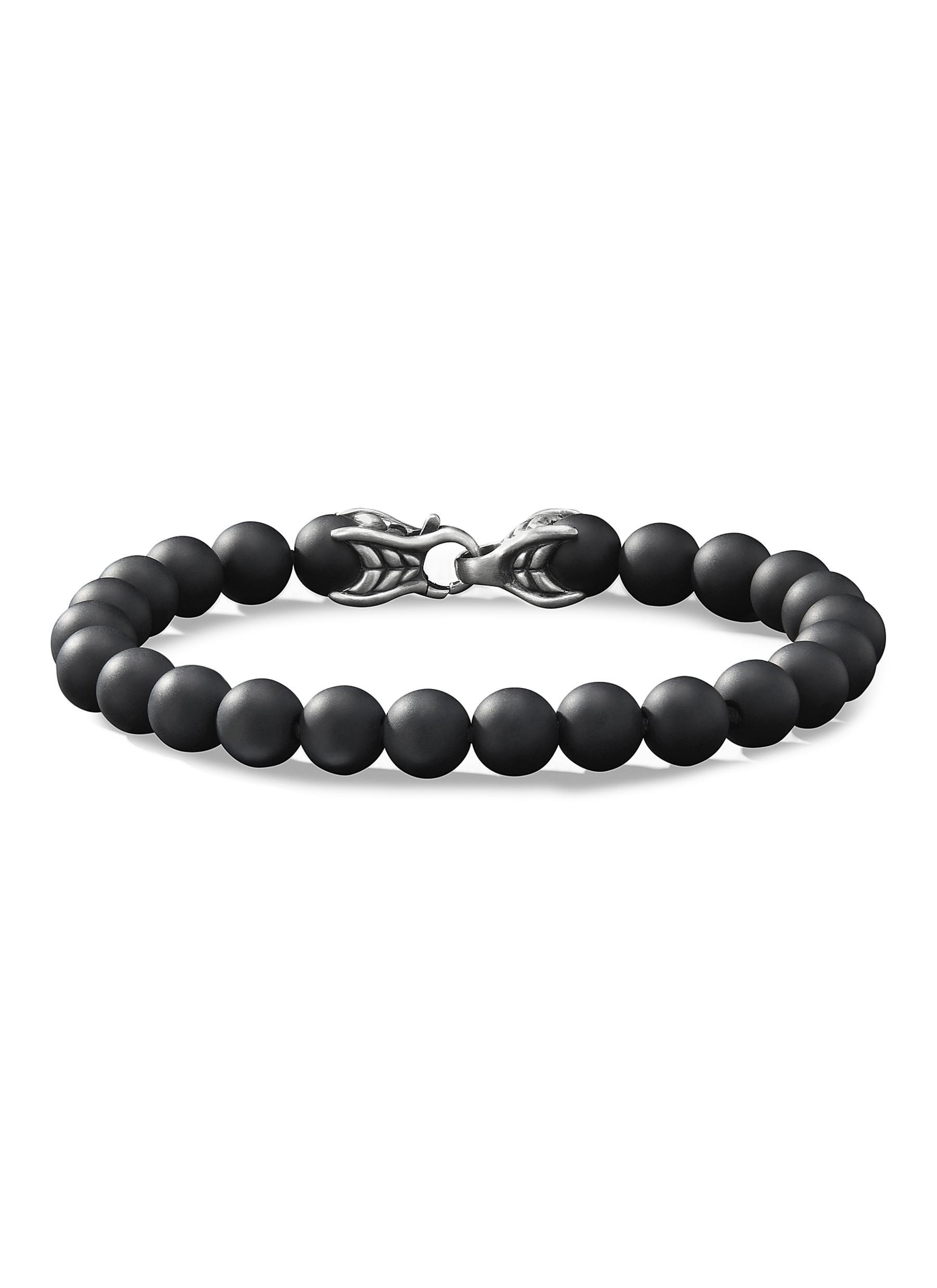 David Yurman 'spiritual Beads' Onyx Bracelet in Black for Men Lyst
