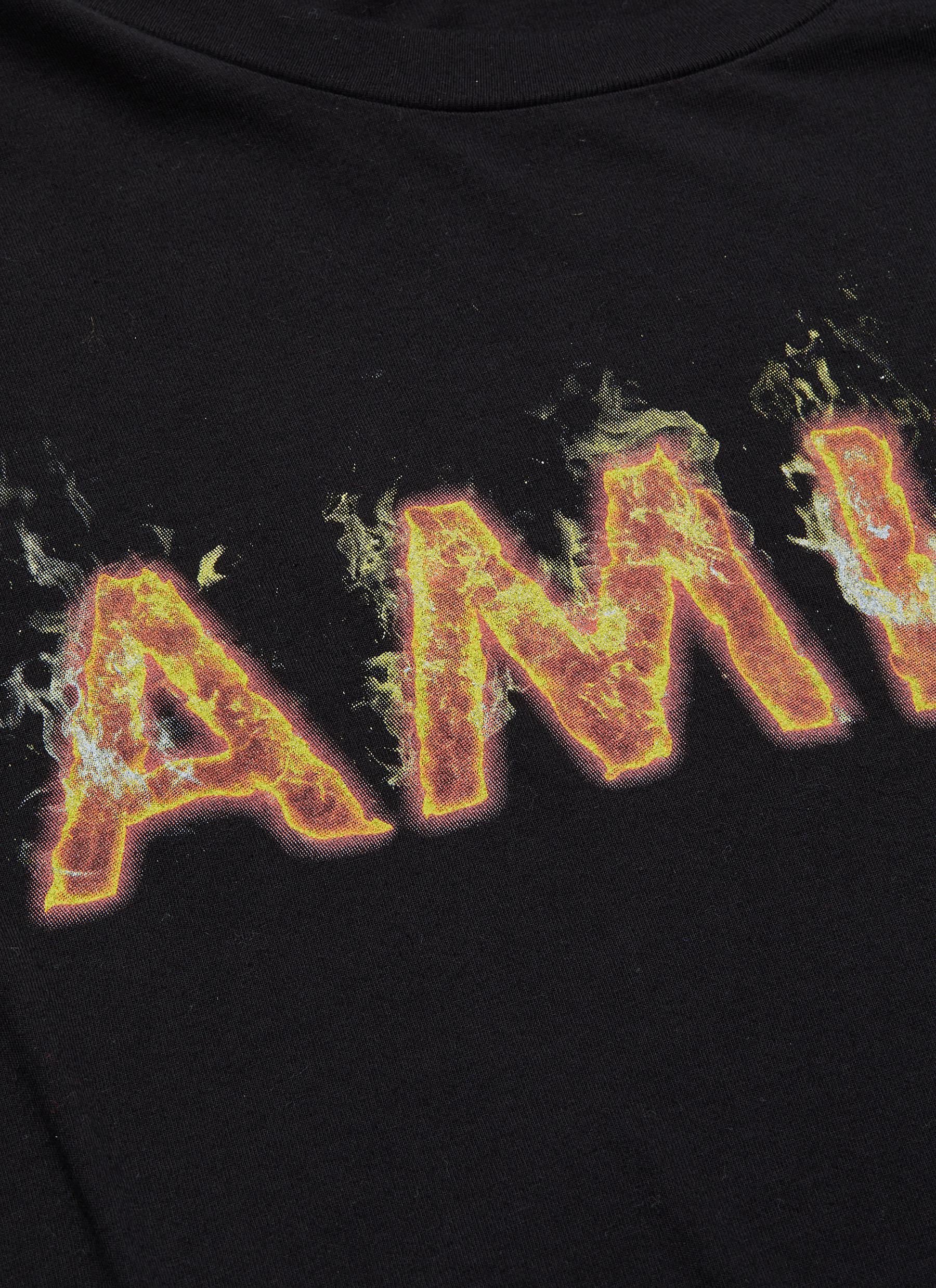 Amiri Flame Logo-print Cotton-jersey T 