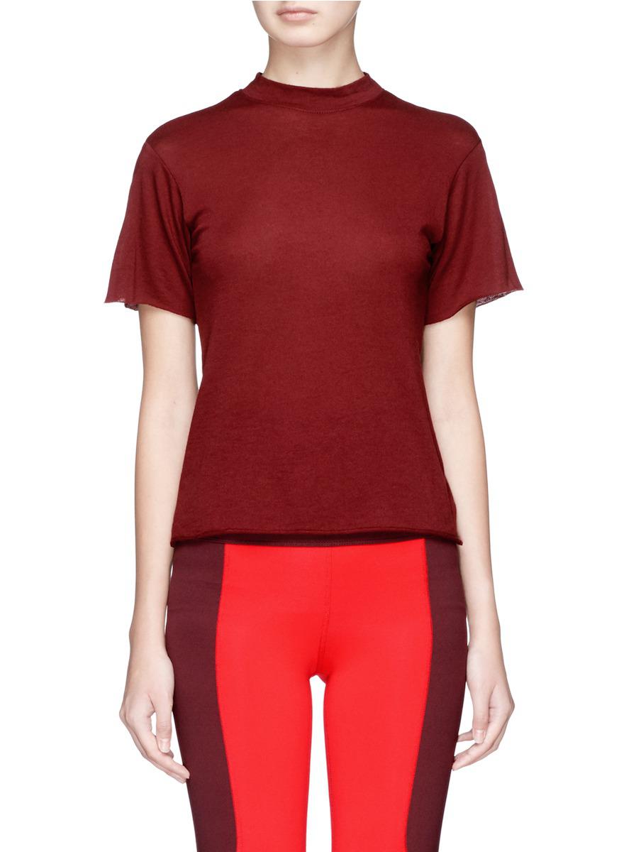 Download Lyst - Live The Process Mock Neck T-shirt in Red
