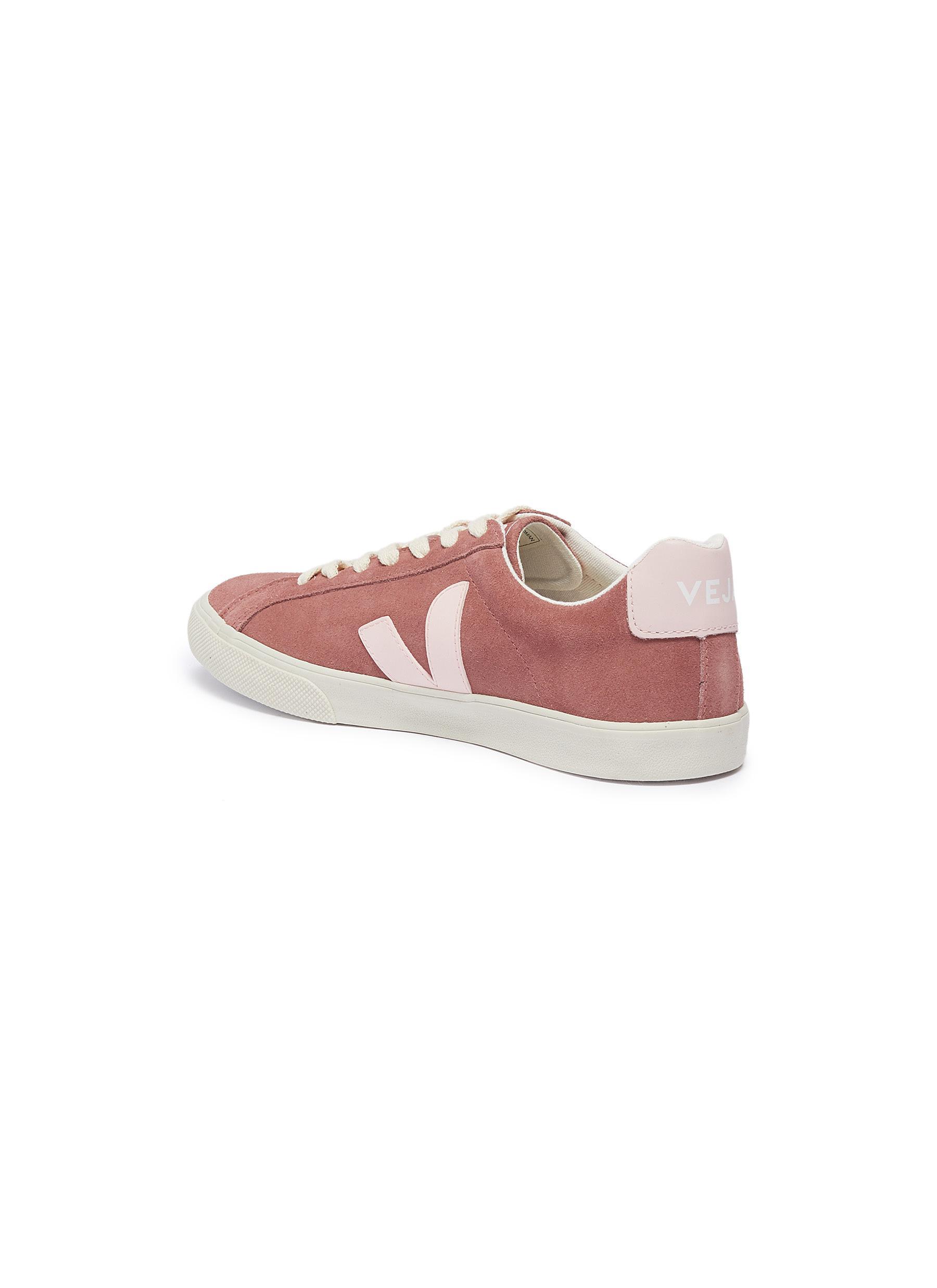 veja pink suede