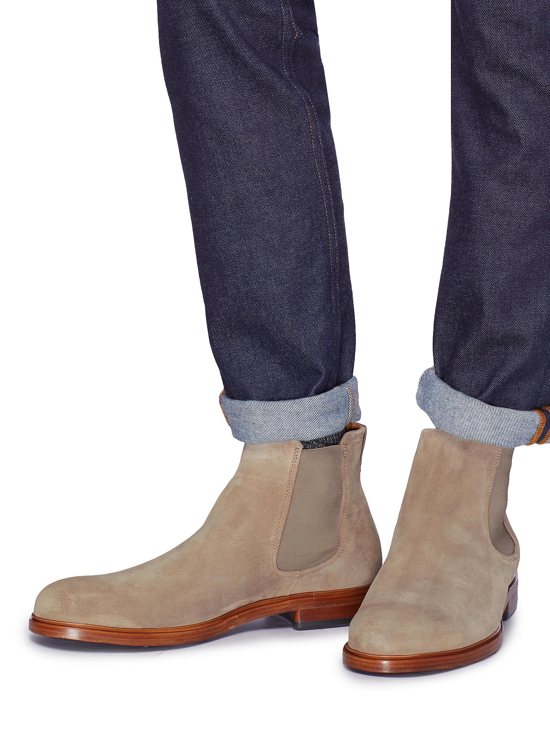 vince suede chelsea boots