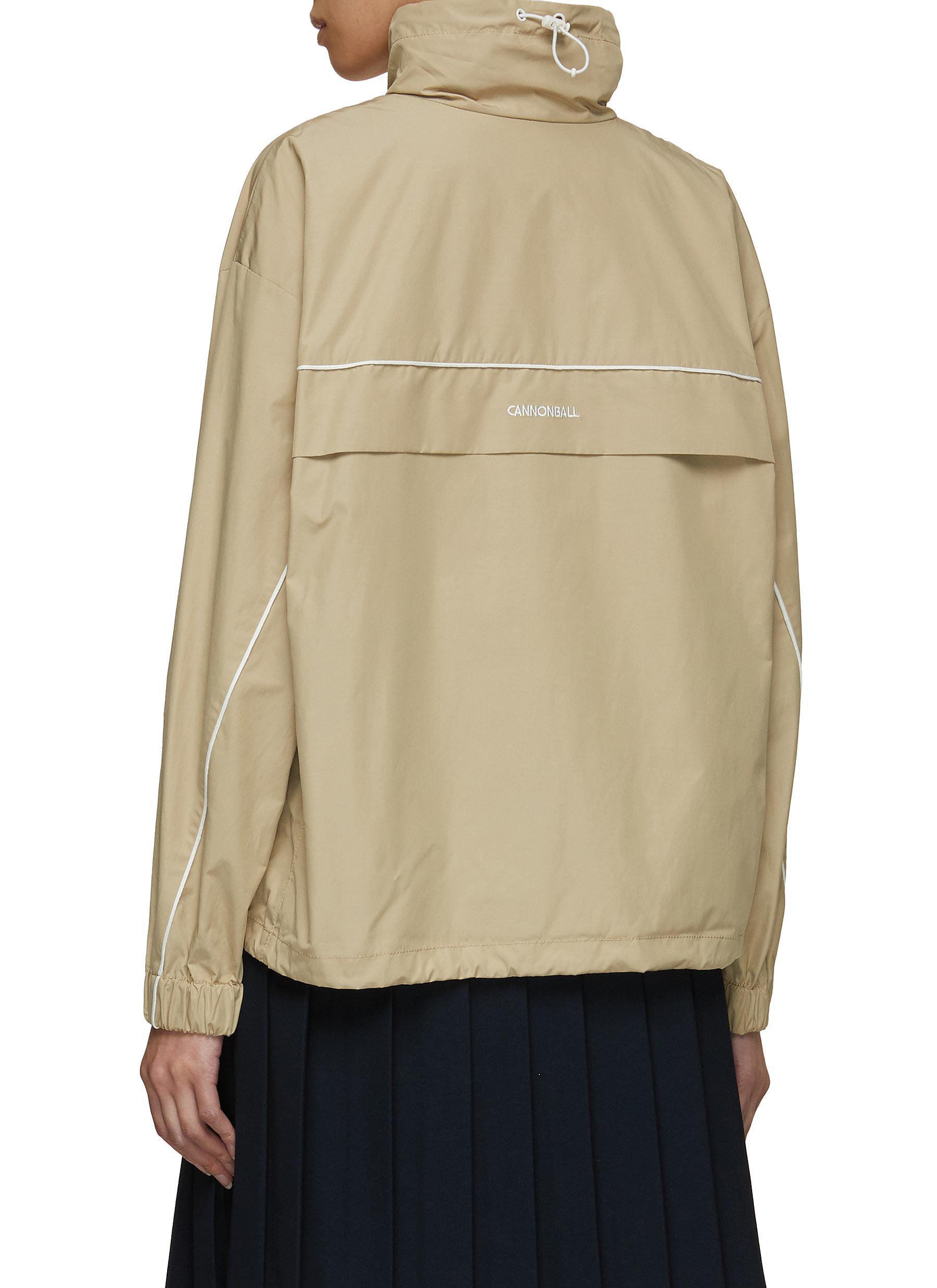 LUCKY MARCHE Le Match Cannonball Anorak Jacket in Natural | Lyst