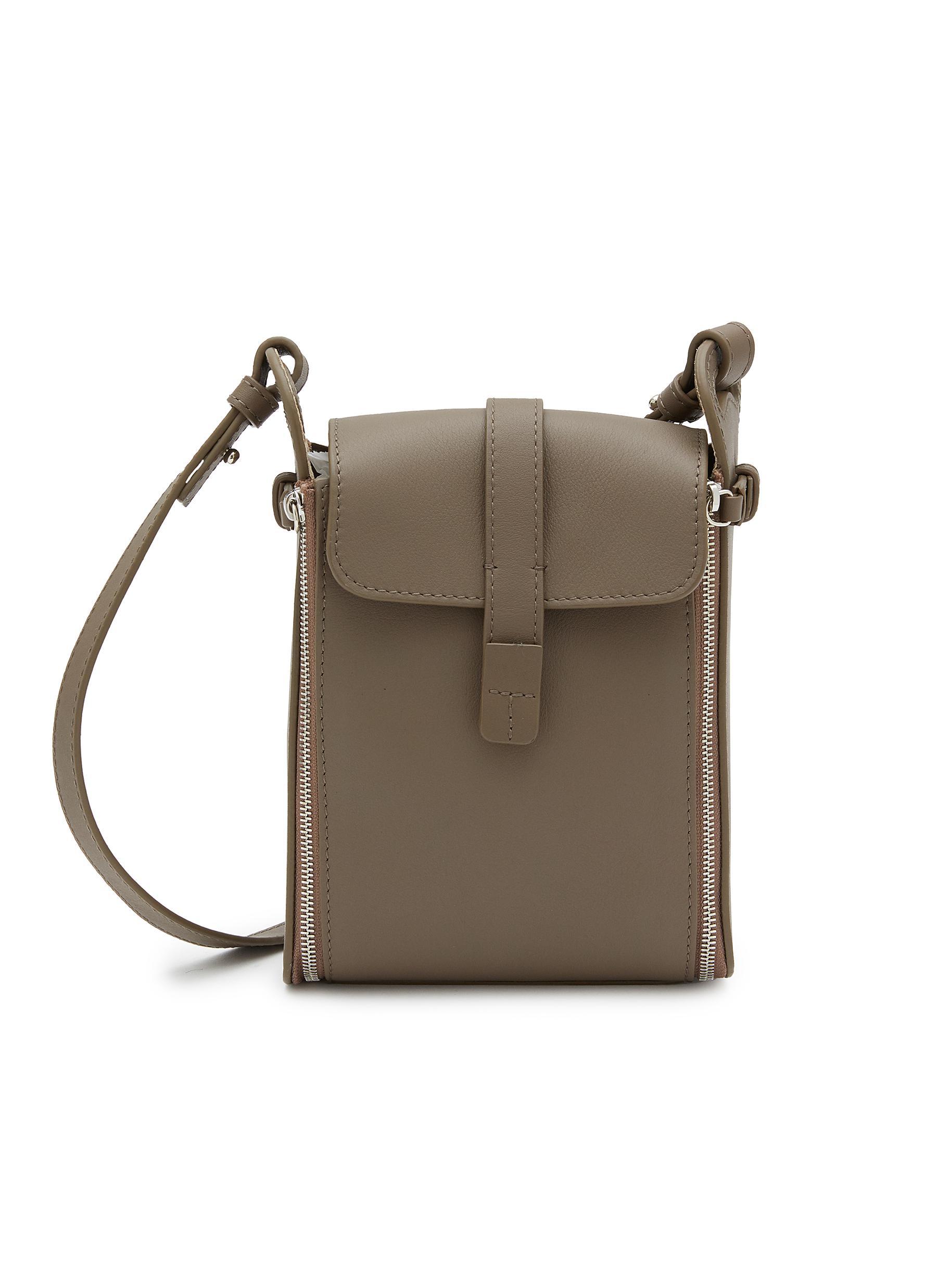 Bonastre Mini Dome Leather Crossbody Bag in Brown for Men | Lyst