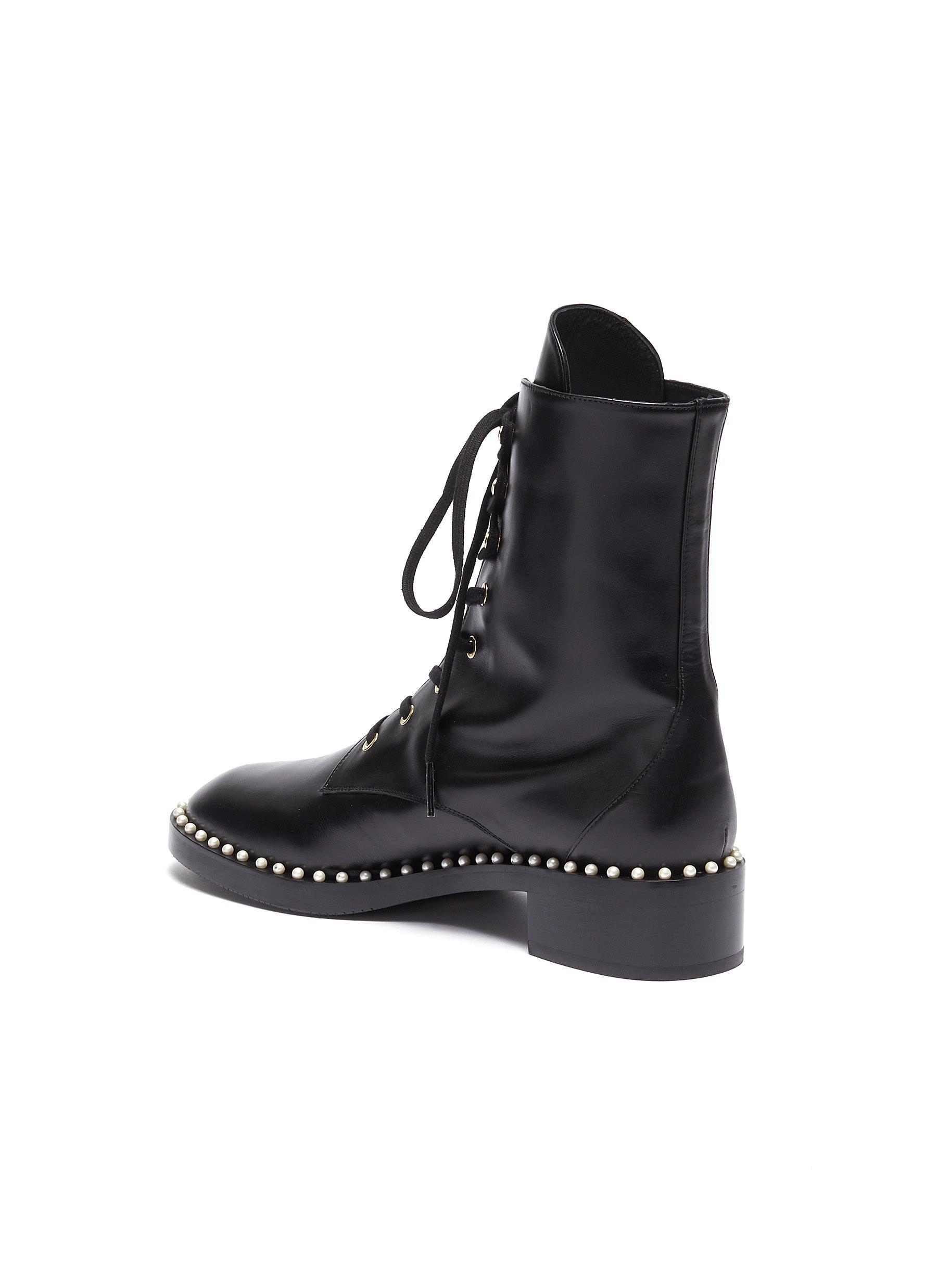 stuart weitzman sondra combat boot