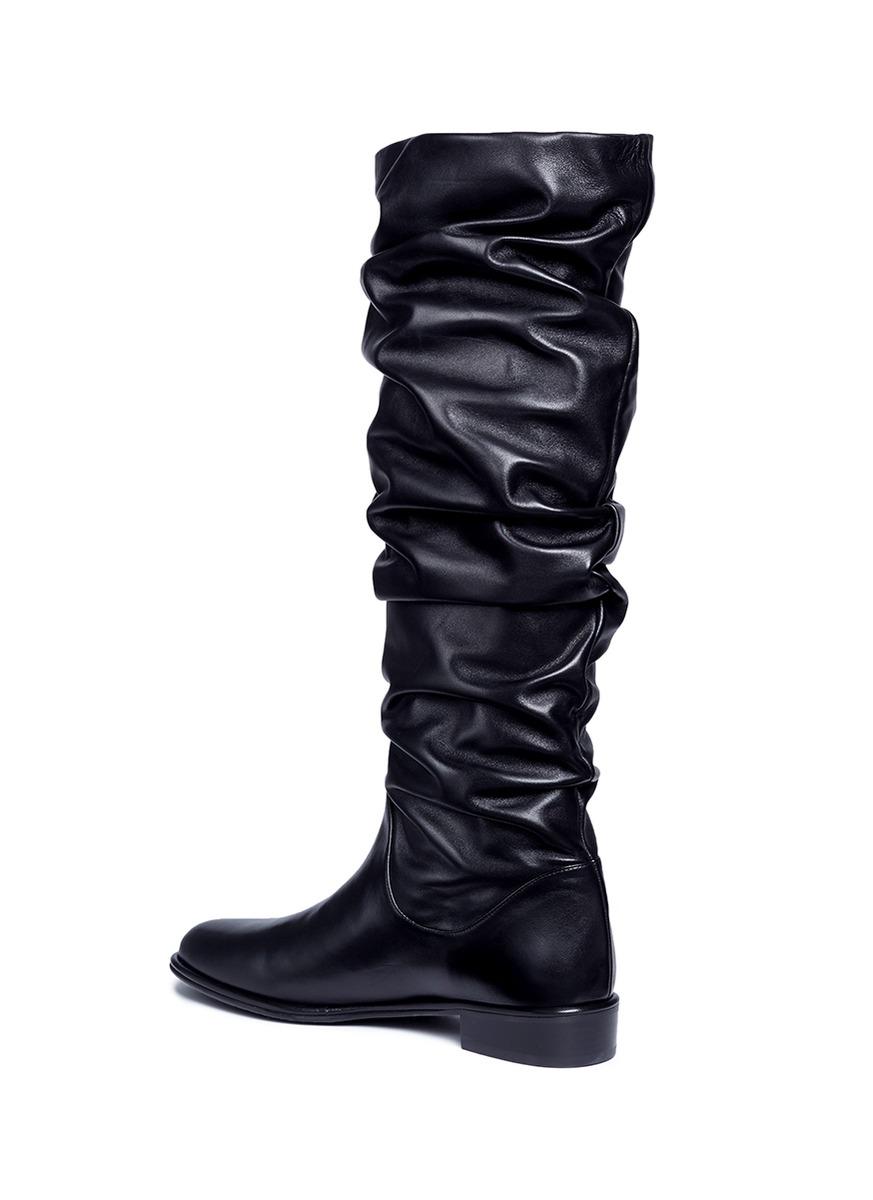 stuart weitzman flatscrunchy boot