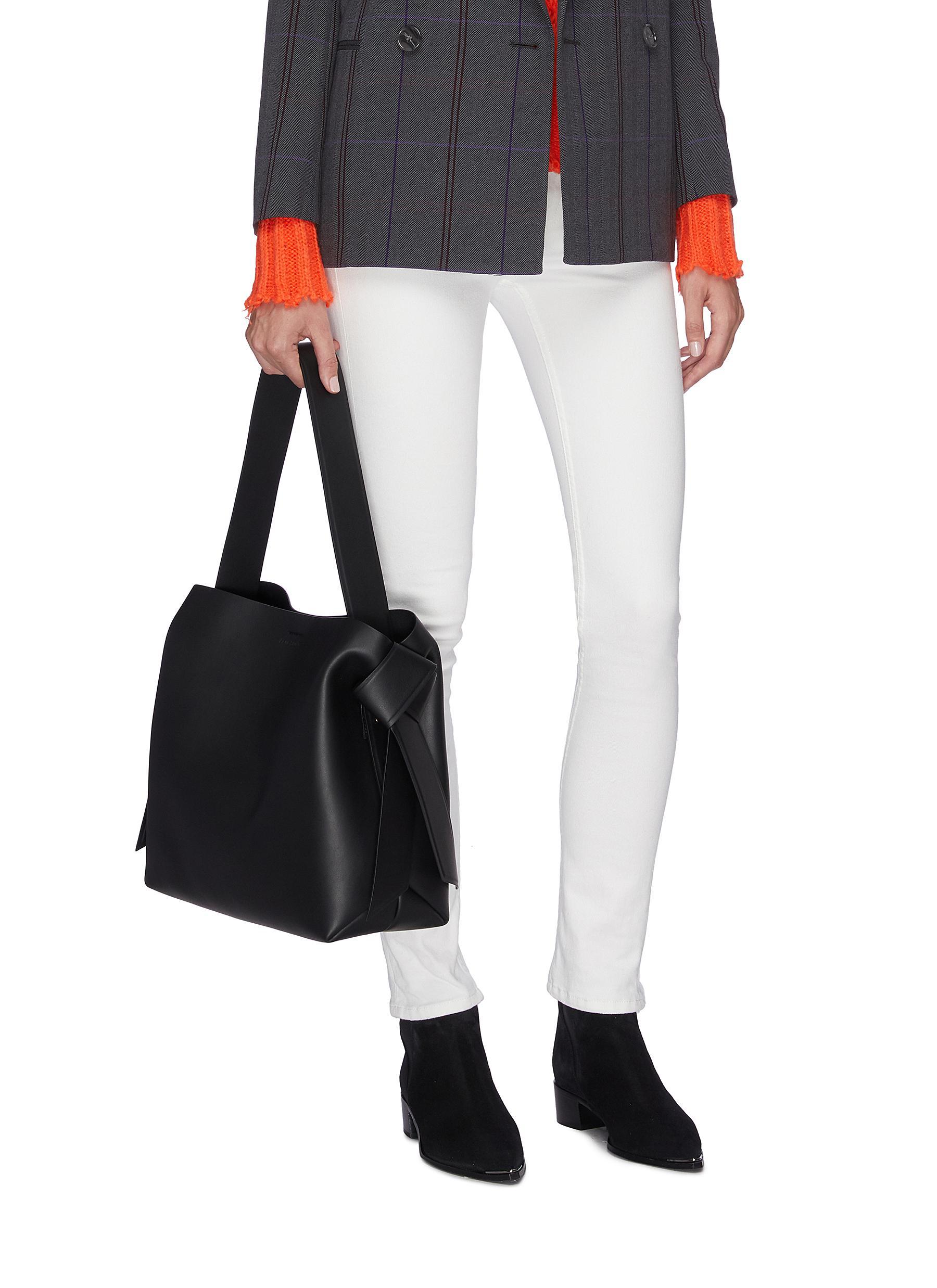 musubi knotted leather shoulder bag