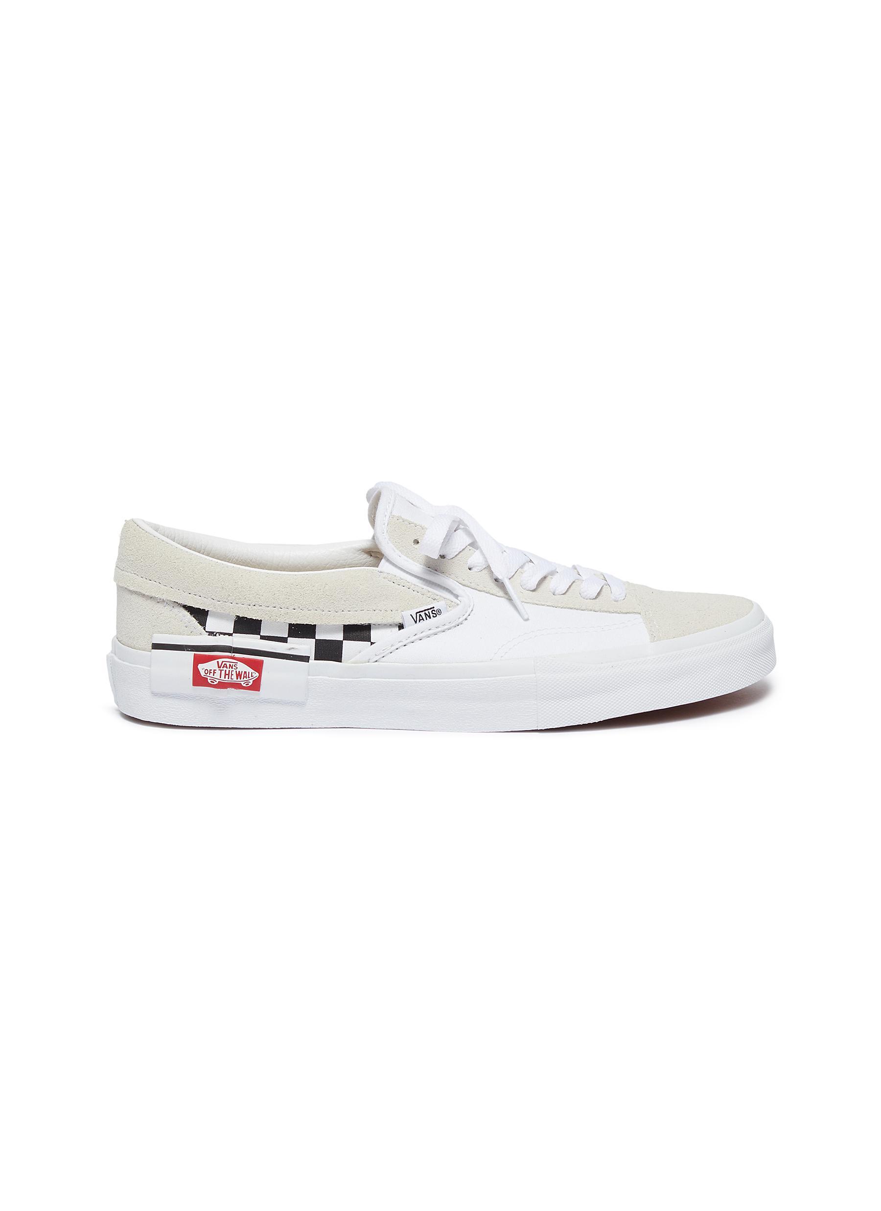 vans cut and paste white