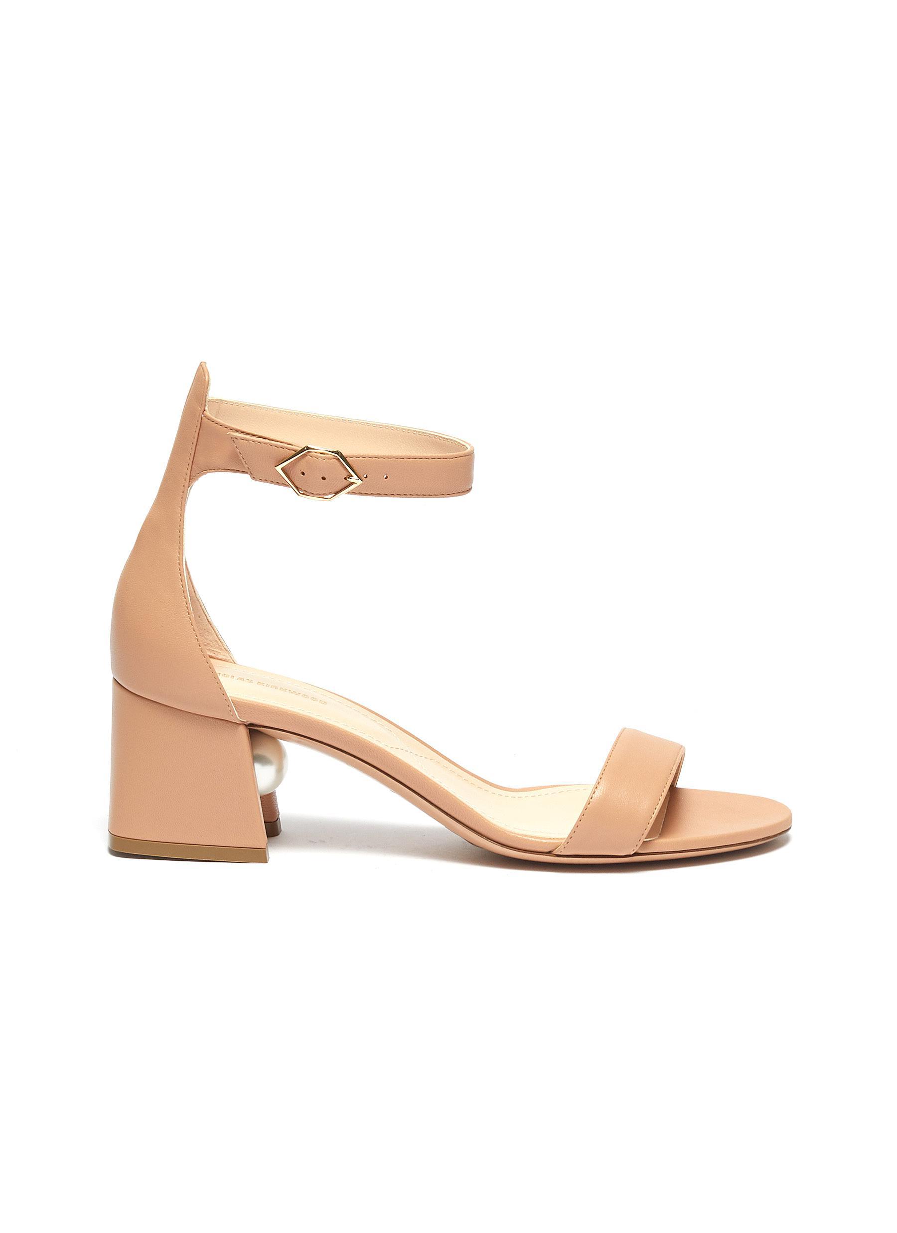 Nicholas Kirkwood 'miri' Faux Pearl Ankle Strap Leather Sandals - Lyst