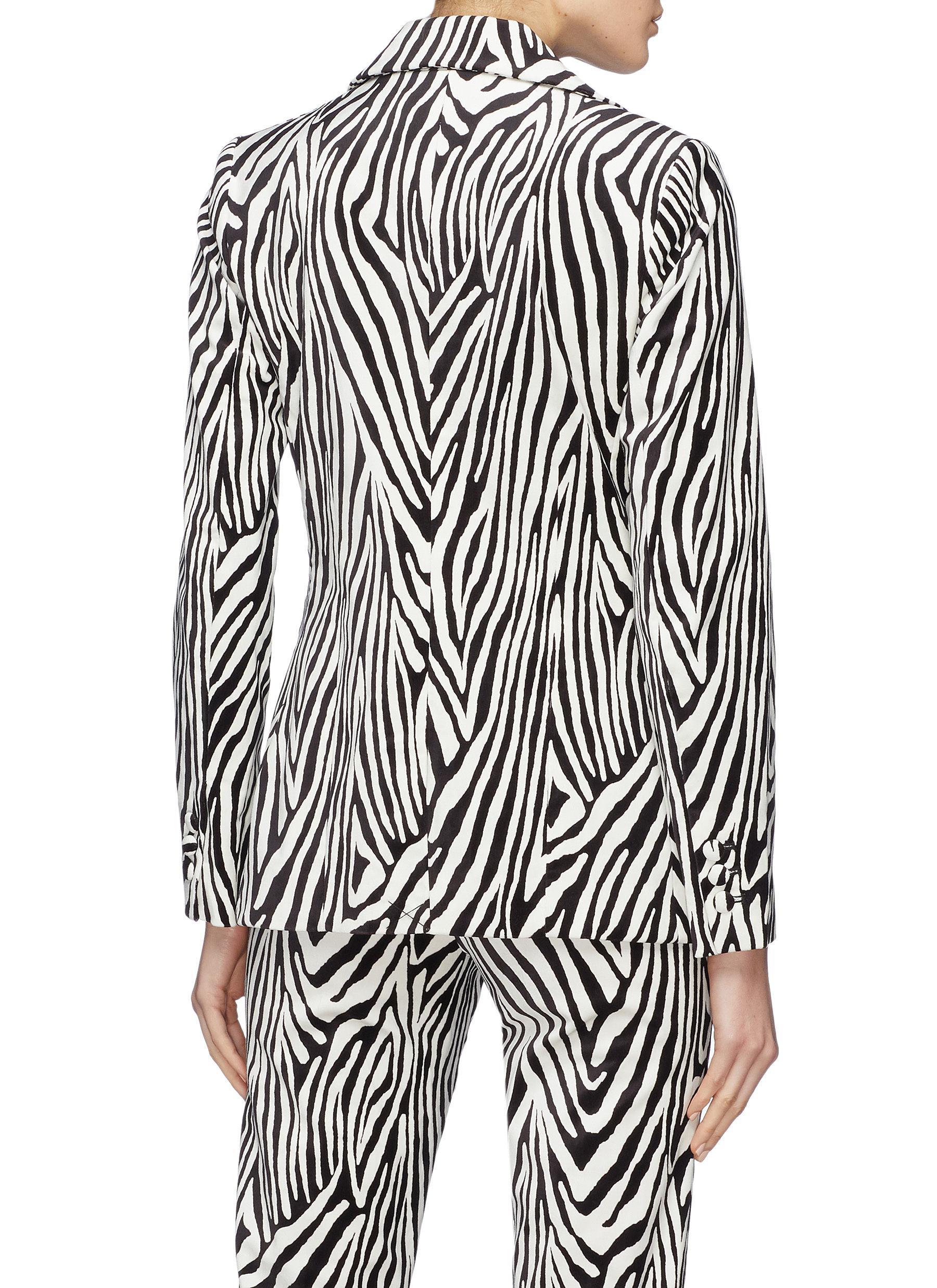 zebra suit jacket