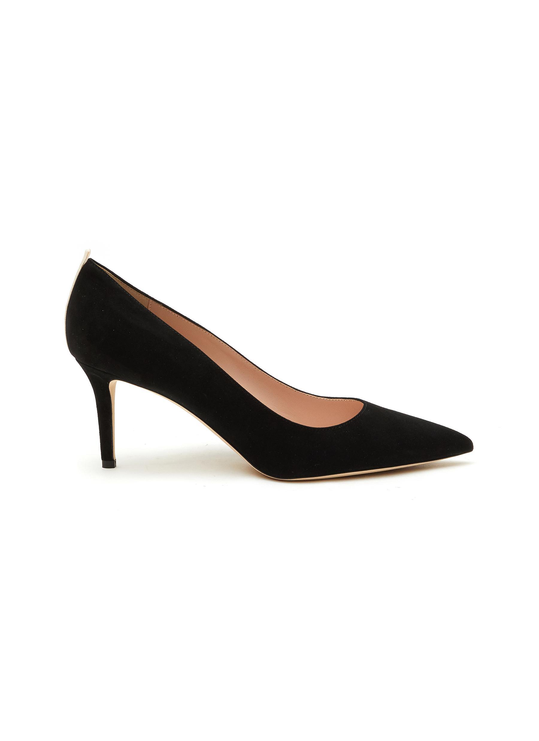 SJP by Sarah Jessica Parker 'fawn' 70 Suede Point Toe Pumps in Black | Lyst