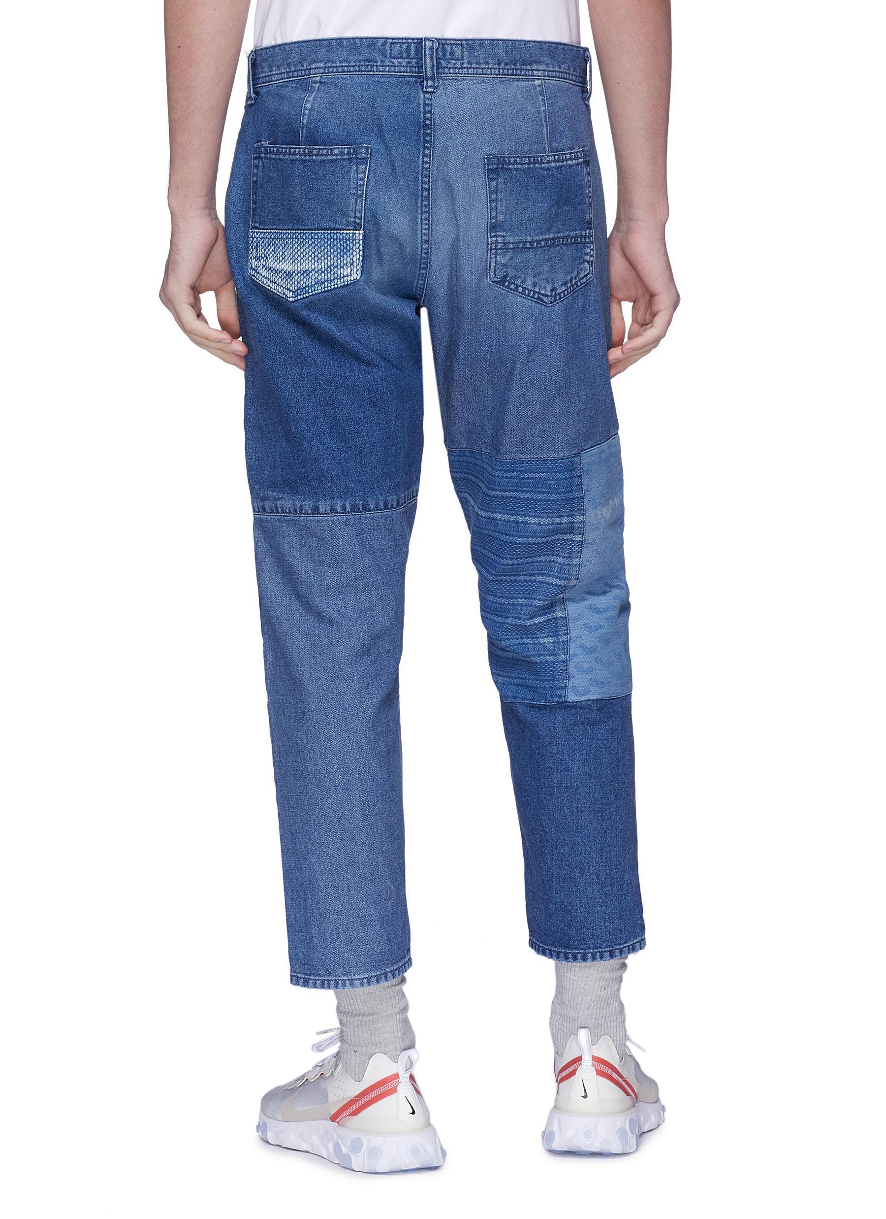 fdmtl patchwork jeans