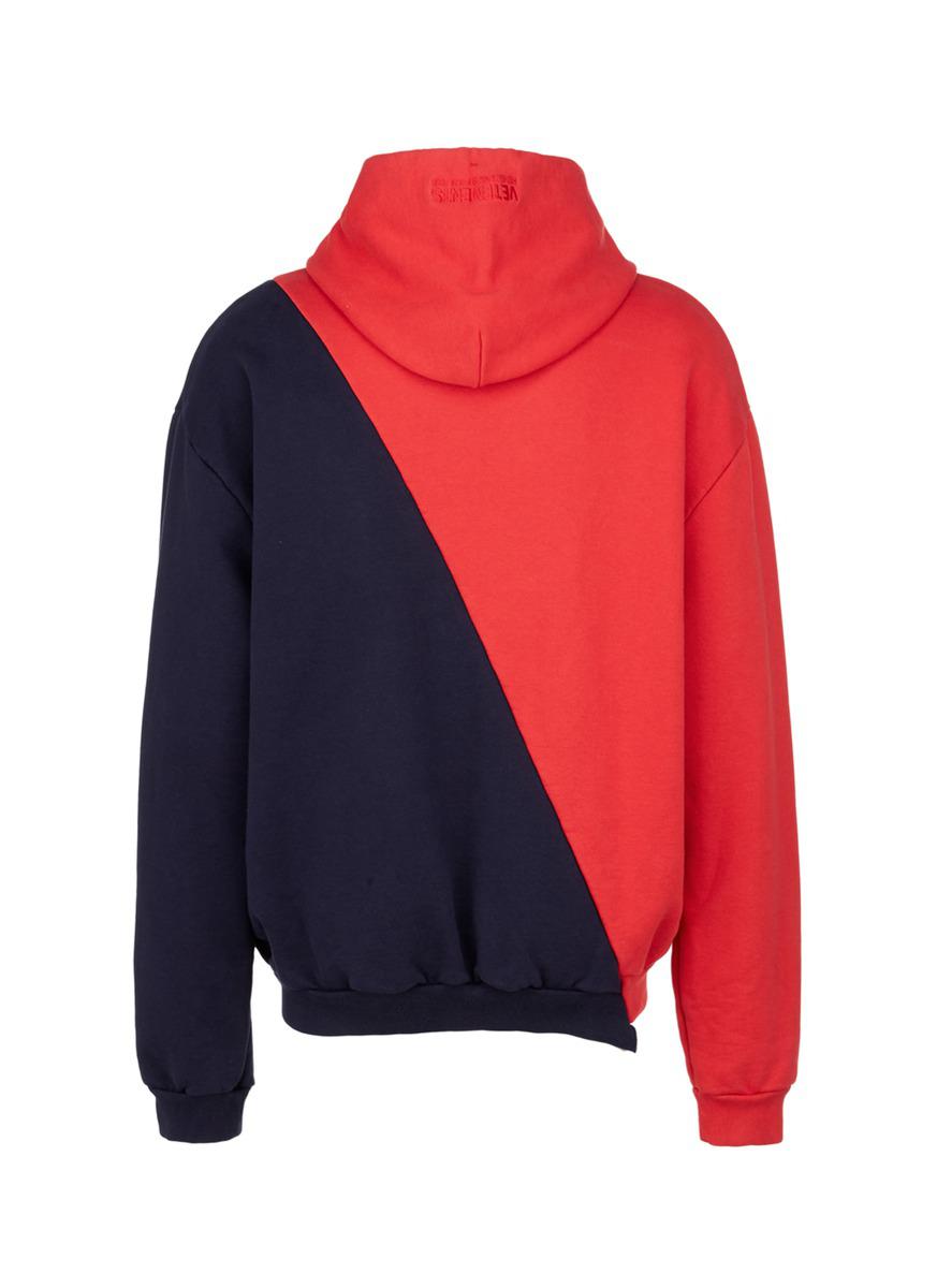 Vetements Cotton 'tommy Hilfiger' Logo Print Patchwork Unisex Hoodie for  Men - Lyst