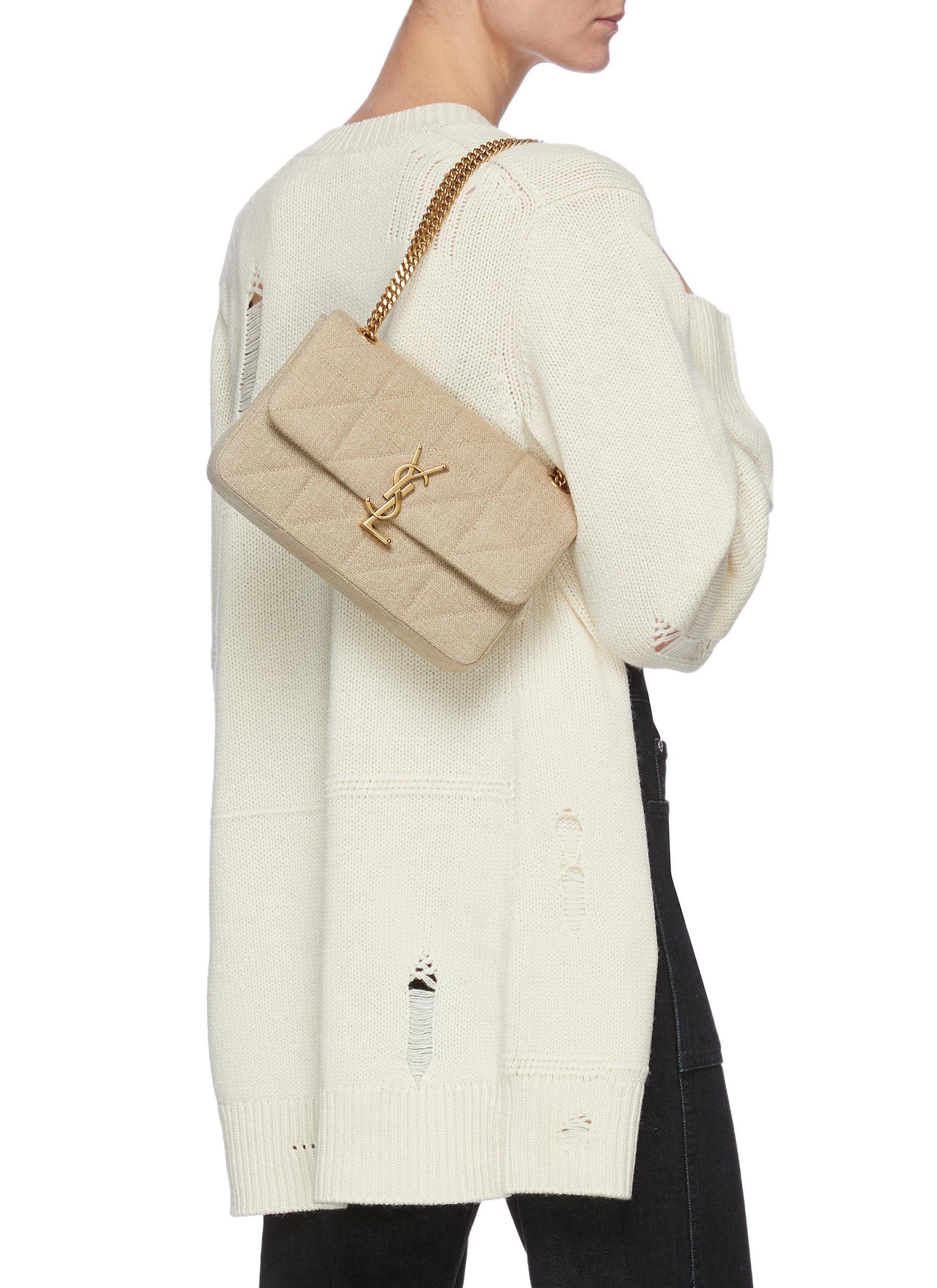 Saint Laurent 'jamie' Quilted Linen Top 