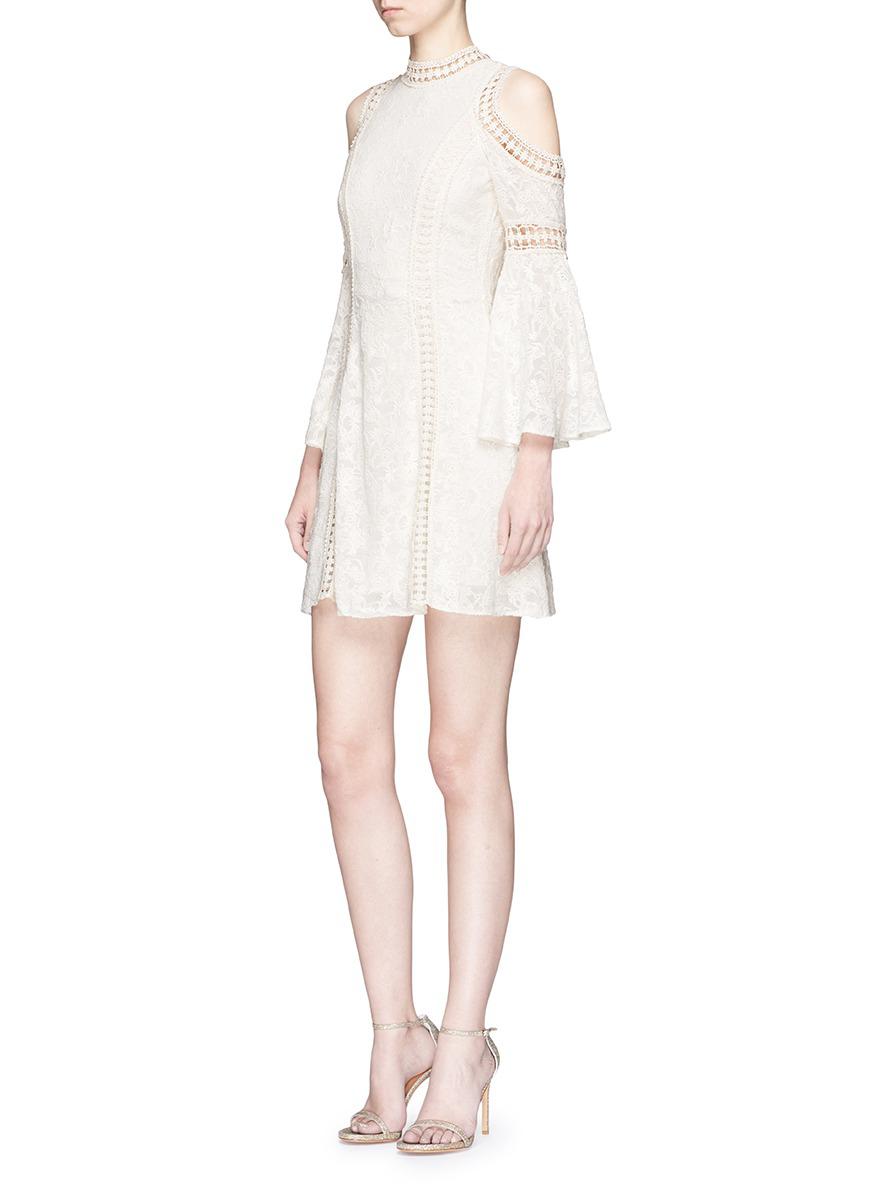 alice and olivia white dress