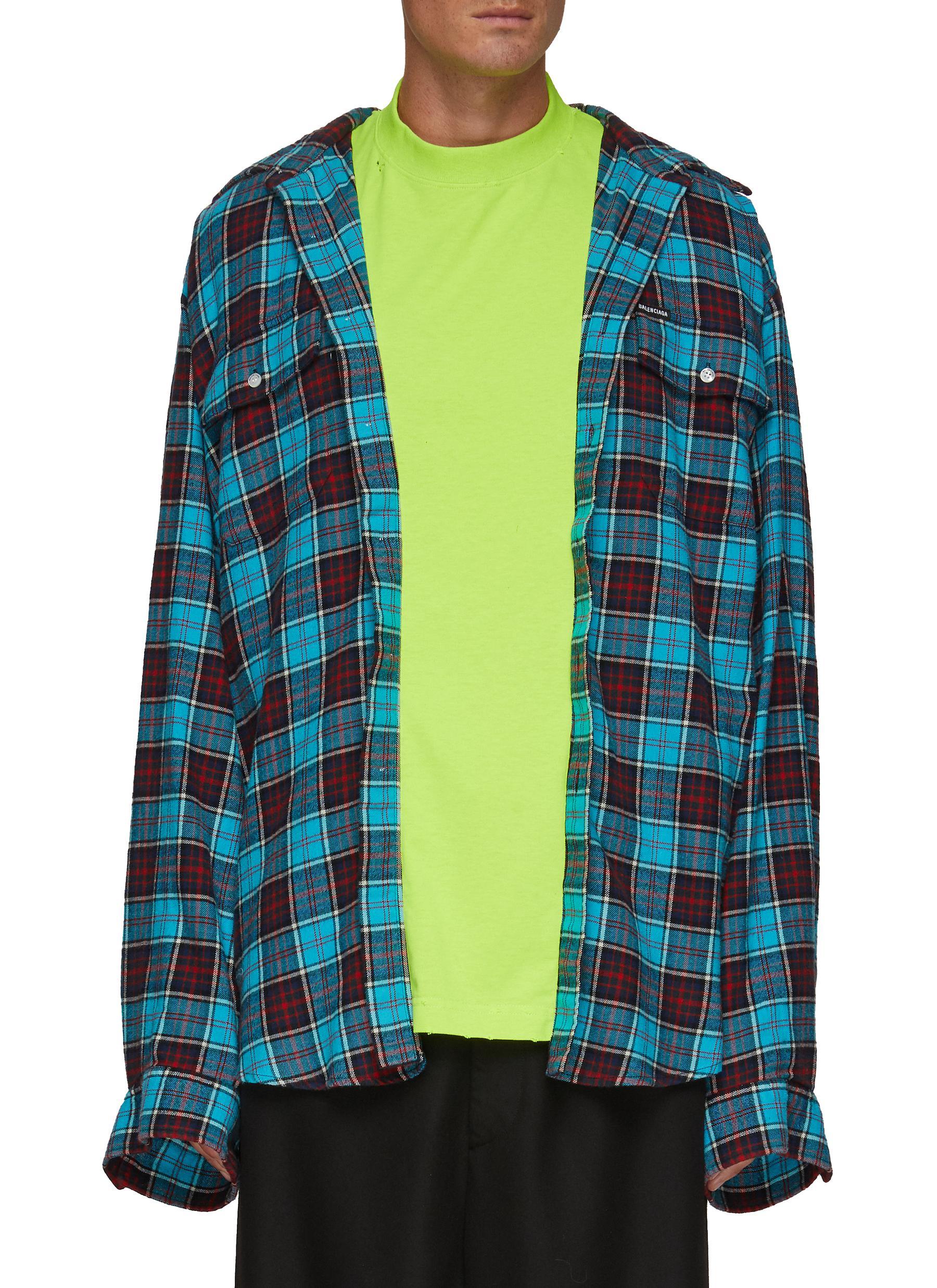 Balenciaga Oversized Check Flannel Two 