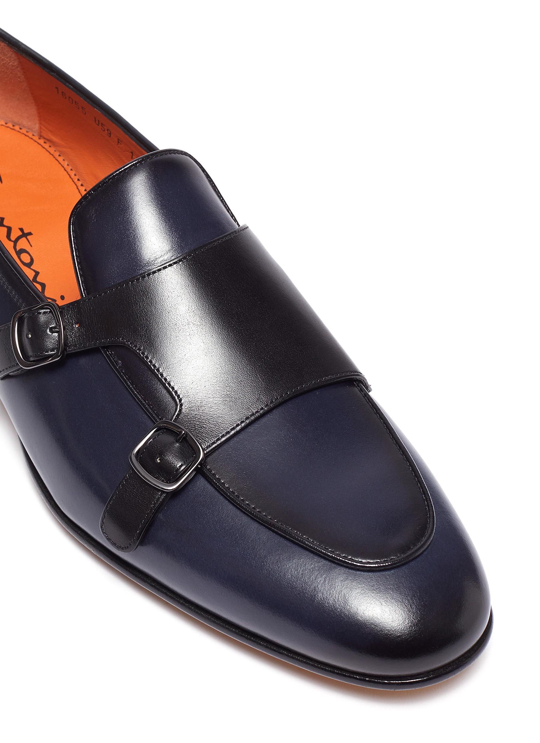 santoni monkstrap