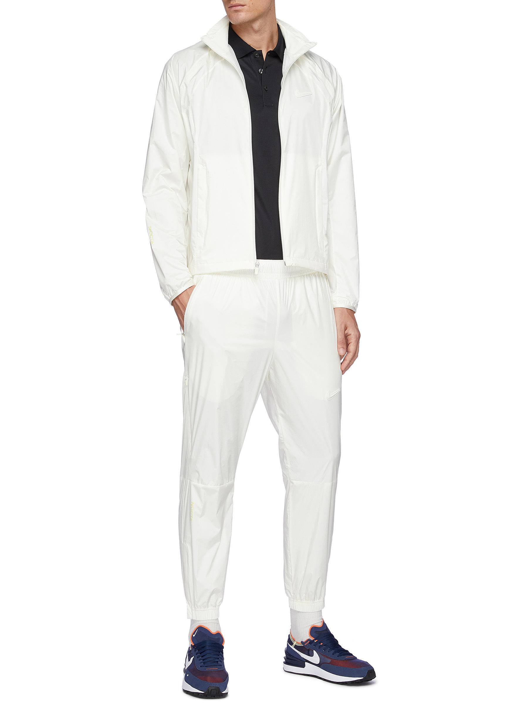 Nike X Nocta Golf Elastic Waist Tappered Nylon Track Pants in White for Men  | Lyst