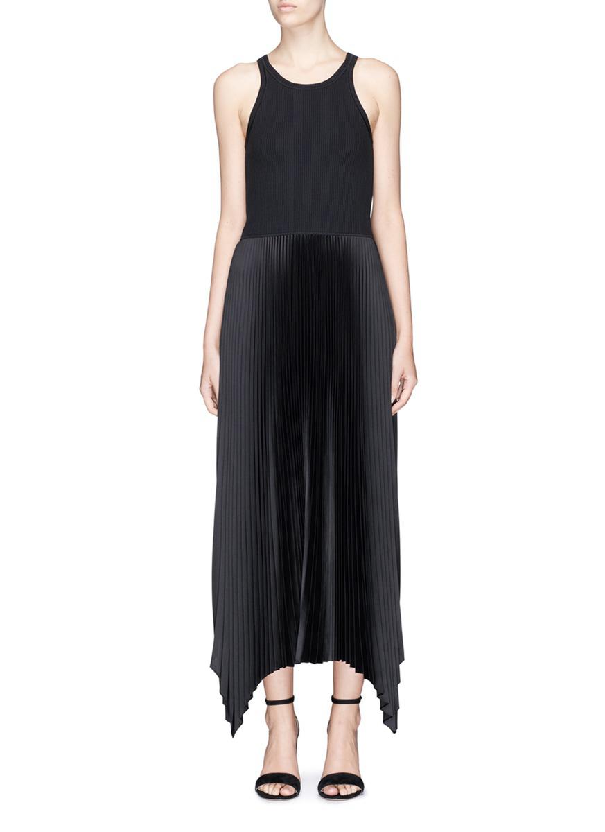 theory pleated tank dress